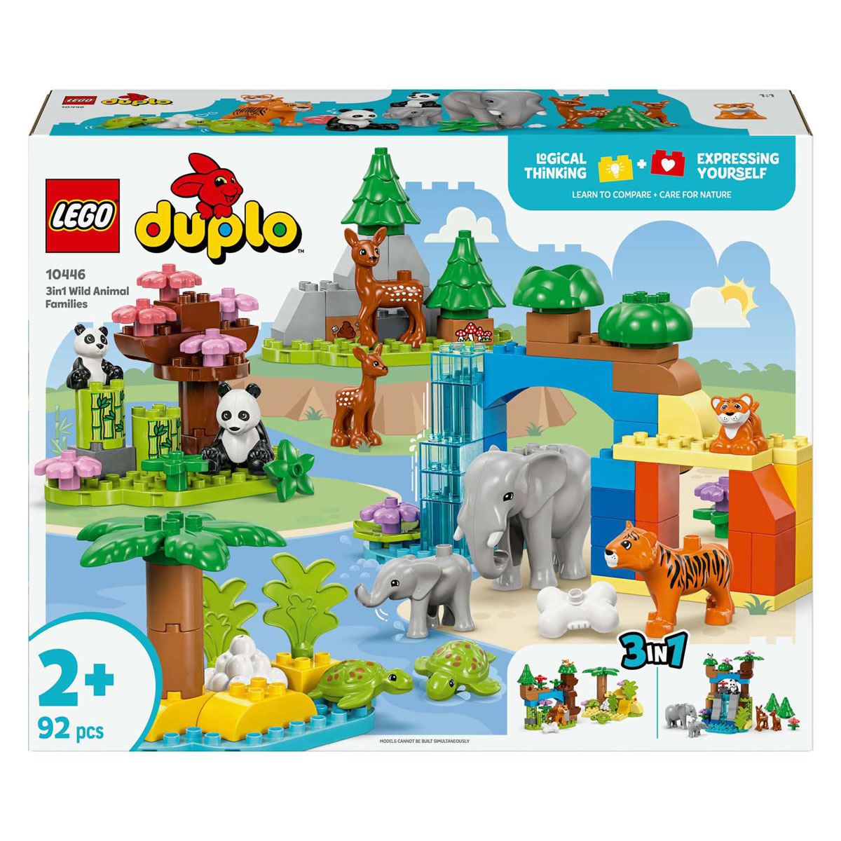 LEGO Duplo Town 10446 Familles d'animaux sauvages 3 en 1