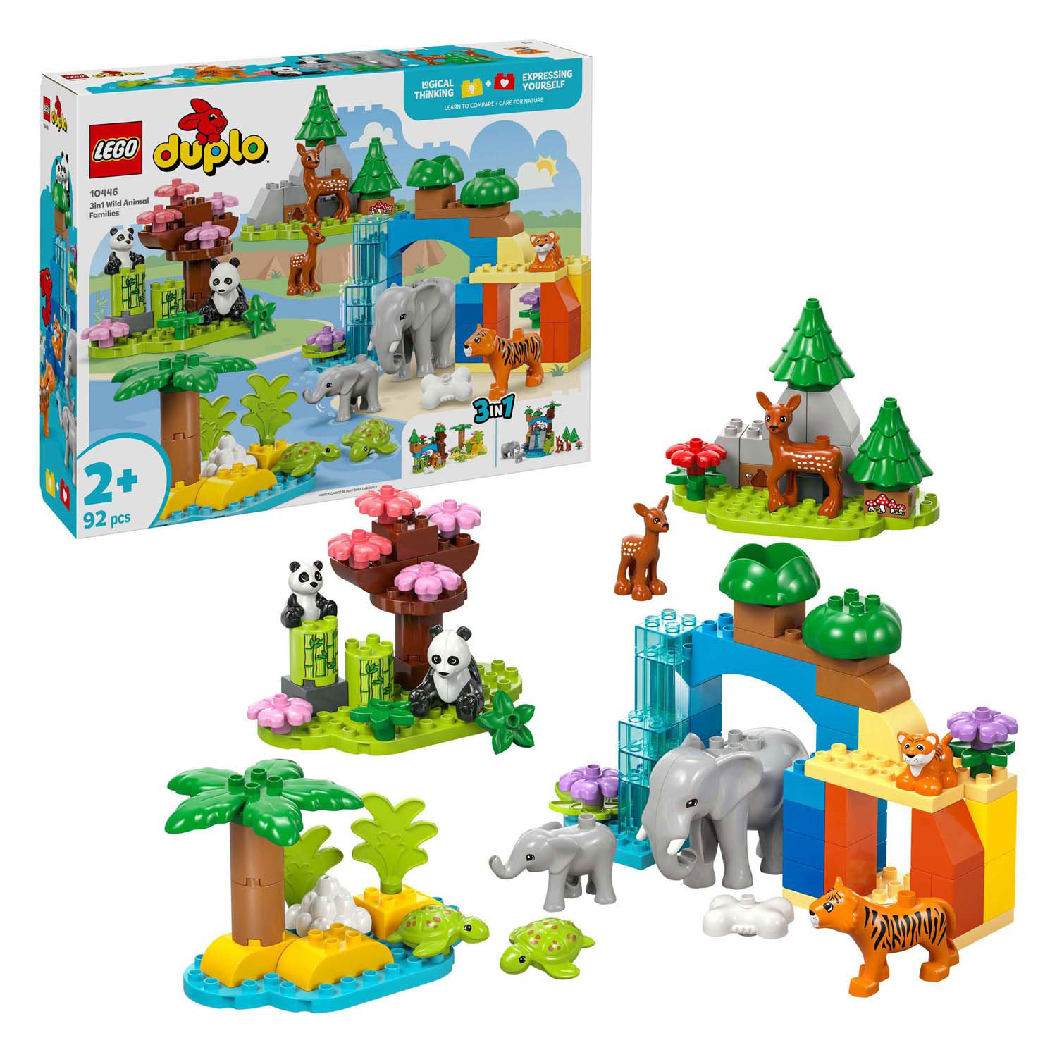 LEGO Duplo Town 10446 Familles d'animaux sauvages 3 en 1