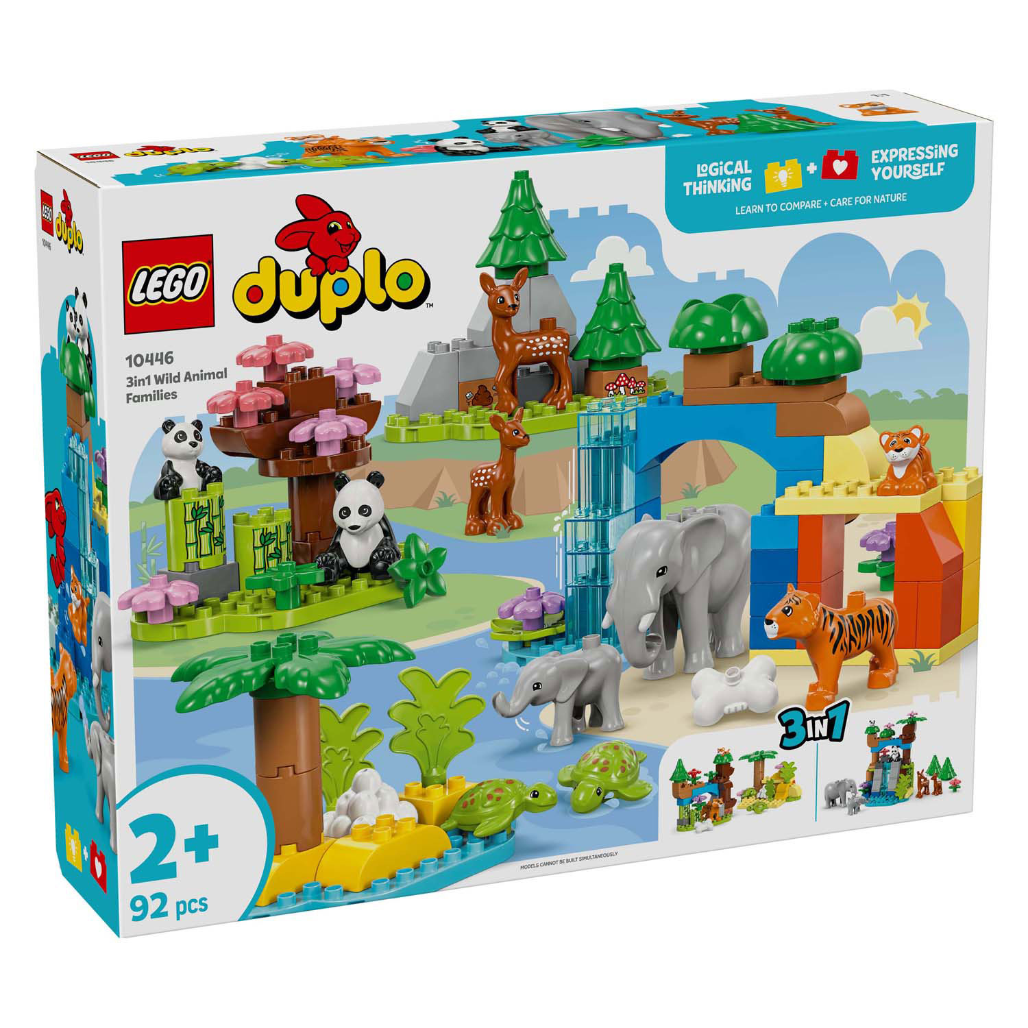 LEGO Duplo Town 10446 Familles d'animaux sauvages 3 en 1