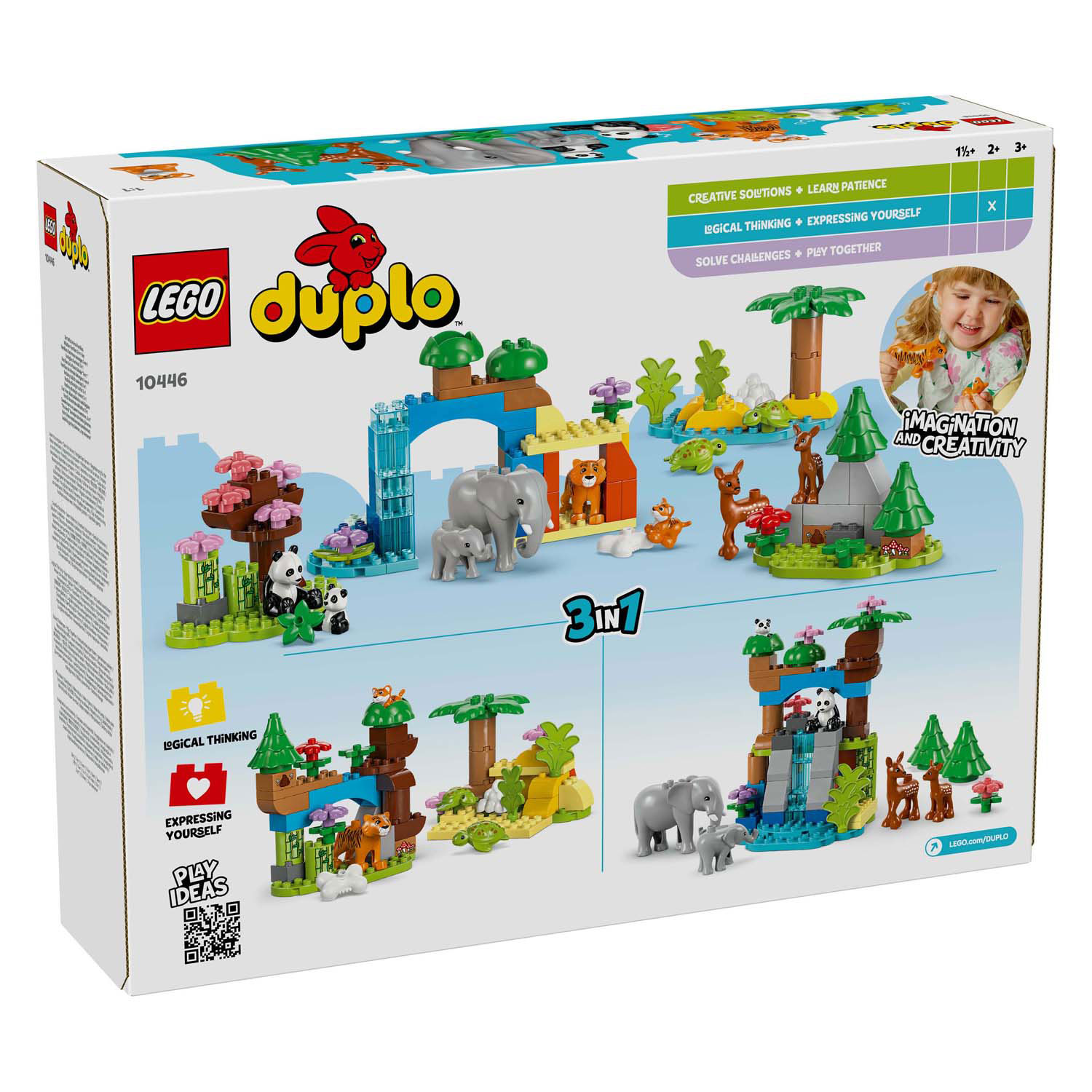 LEGO Duplo Town 10446 Familles d'animaux sauvages 3 en 1