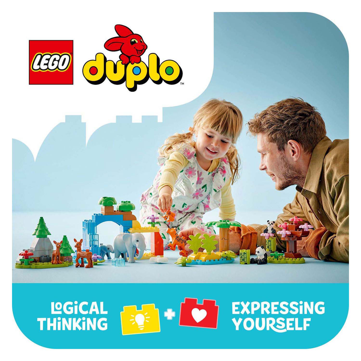 LEGO Duplo Town 10446 Familles d'animaux sauvages 3 en 1