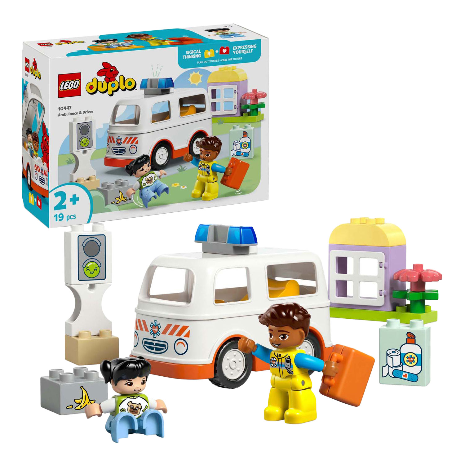 LEGO Duplo Town 10447 Krankenwagen mit Fahrer