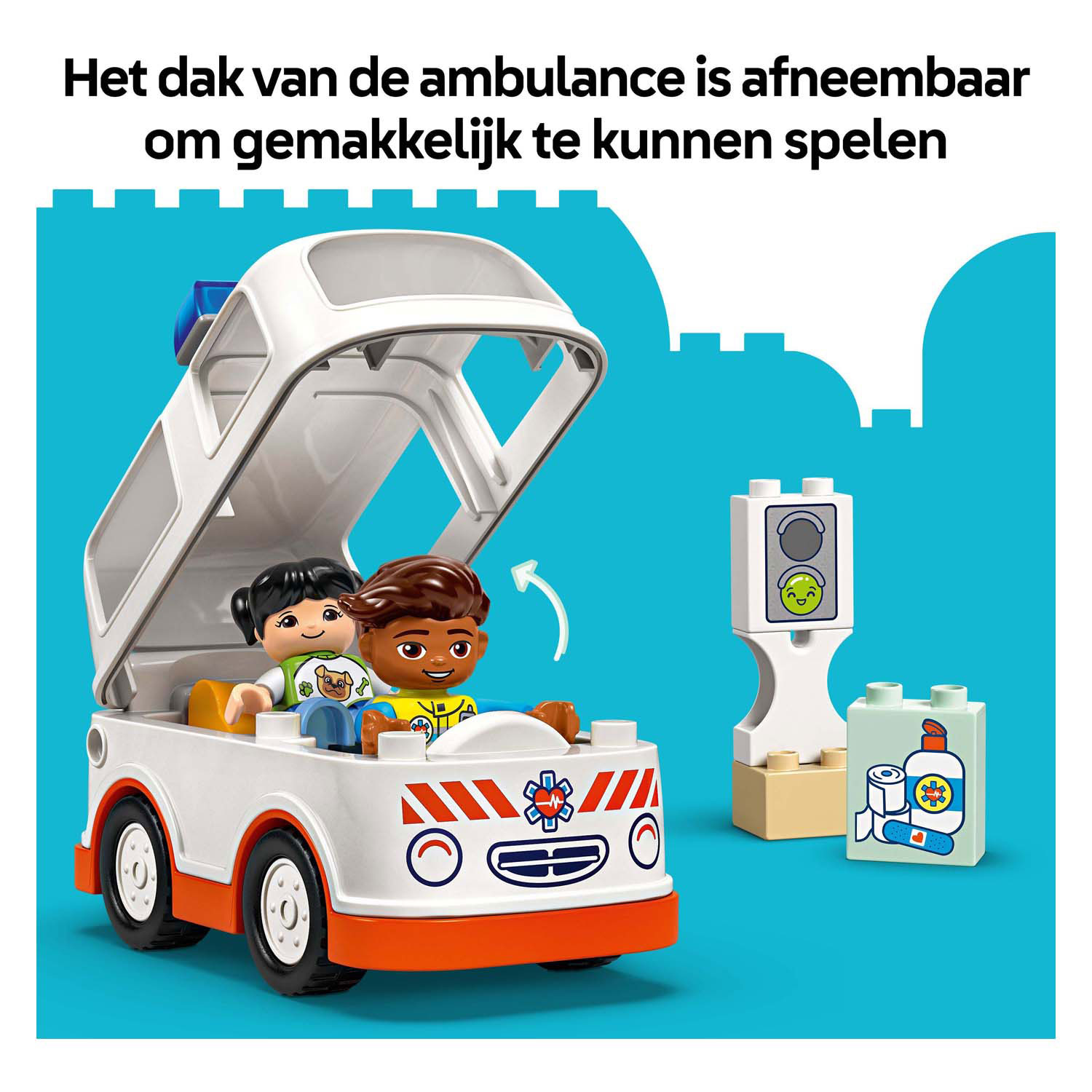 LEGO Duplo Town 10447 Krankenwagen mit Fahrer