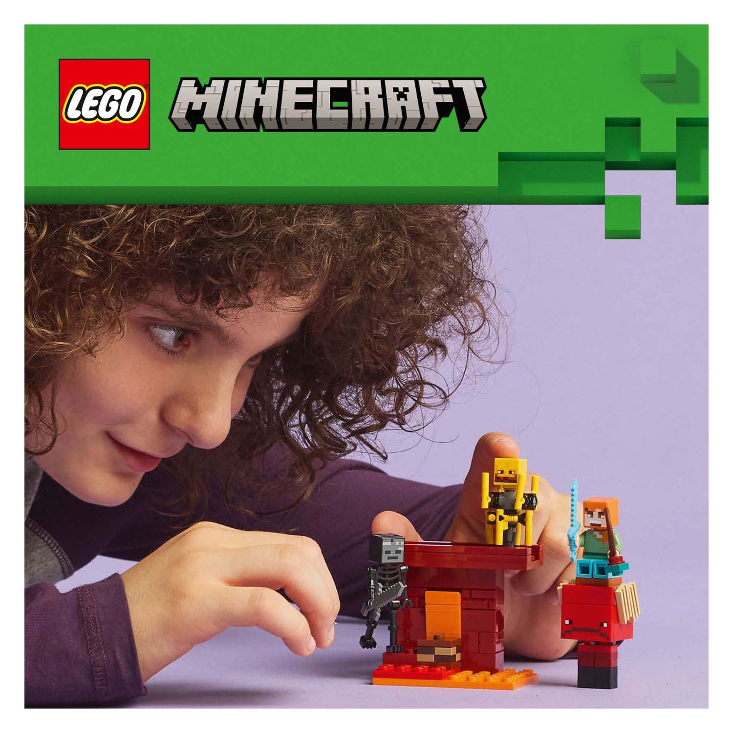 LEGO Minecraft 21266 De Lavastrijd in de Nether