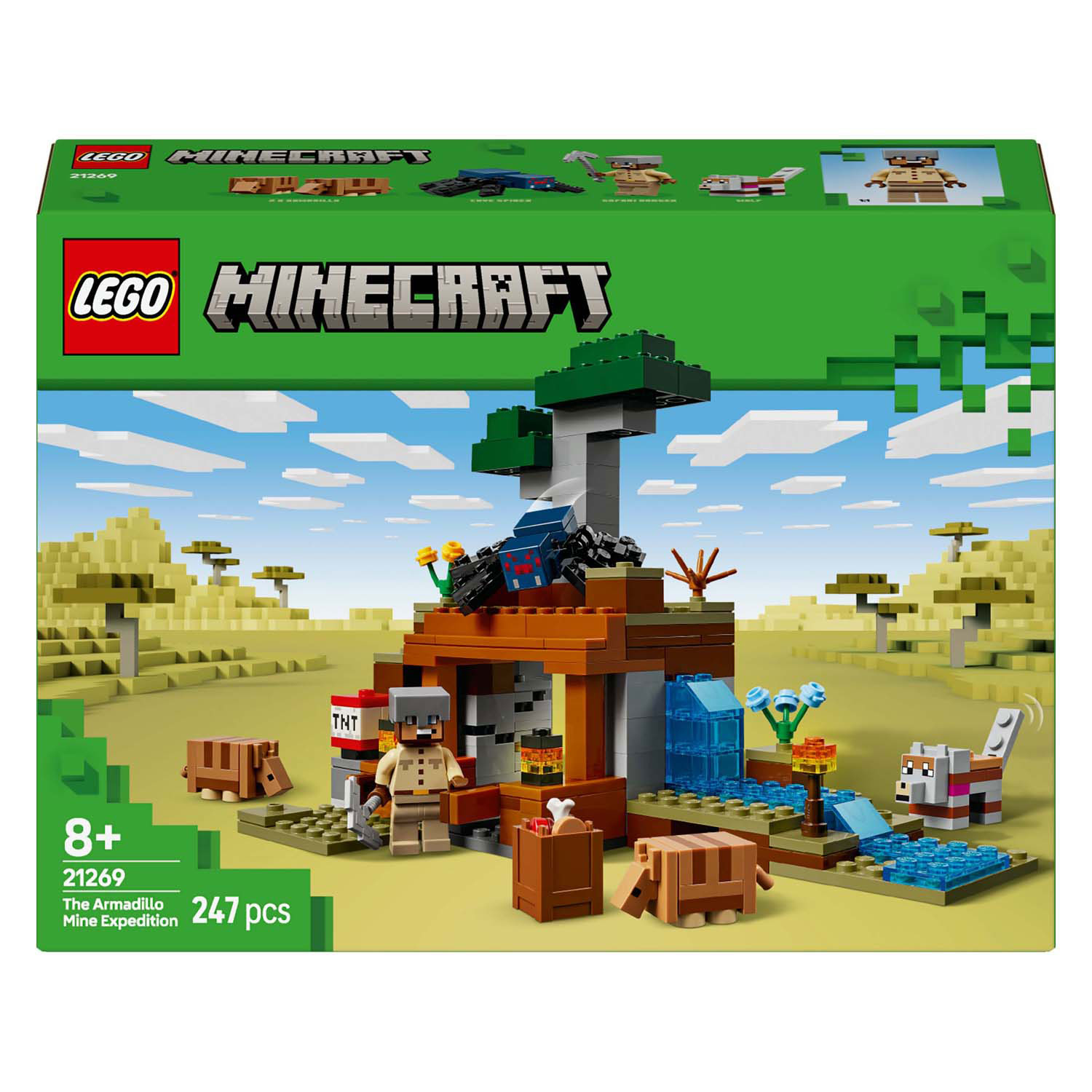 LEGO Minecraft 21269 Les tatous à la mine