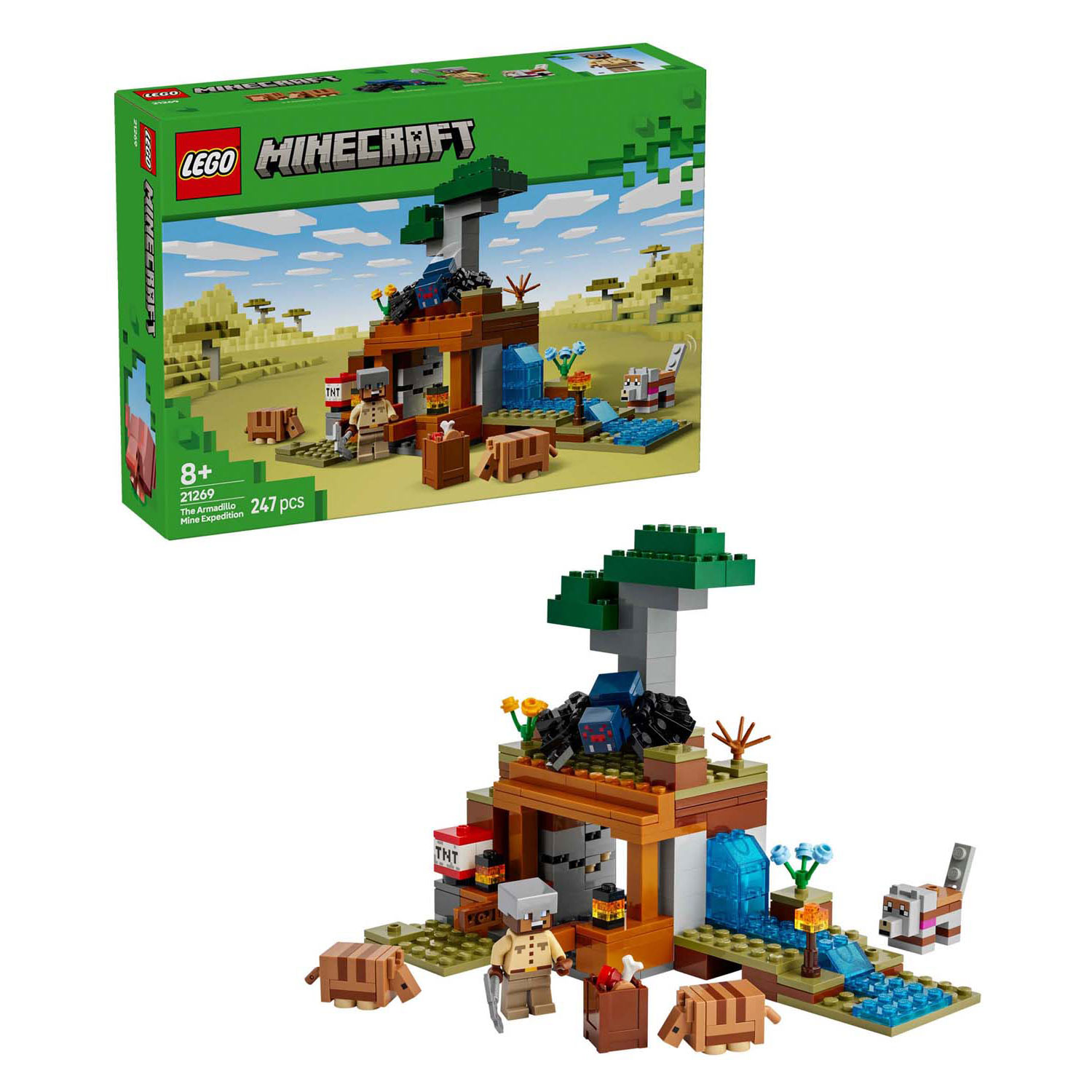 LEGO Minecraft 21269 Les tatous à la mine