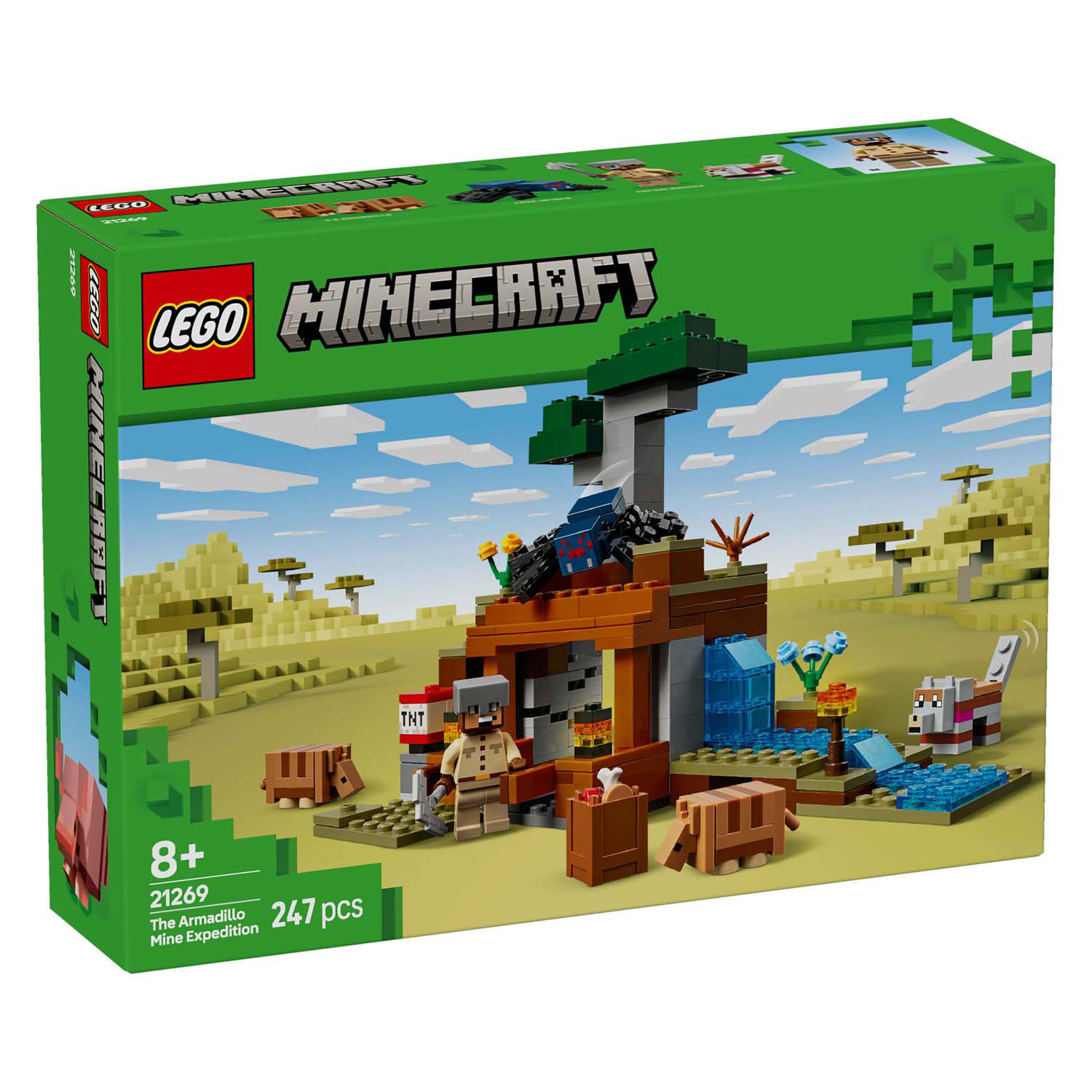 LEGO Minecraft 21269 Les tatous à la mine