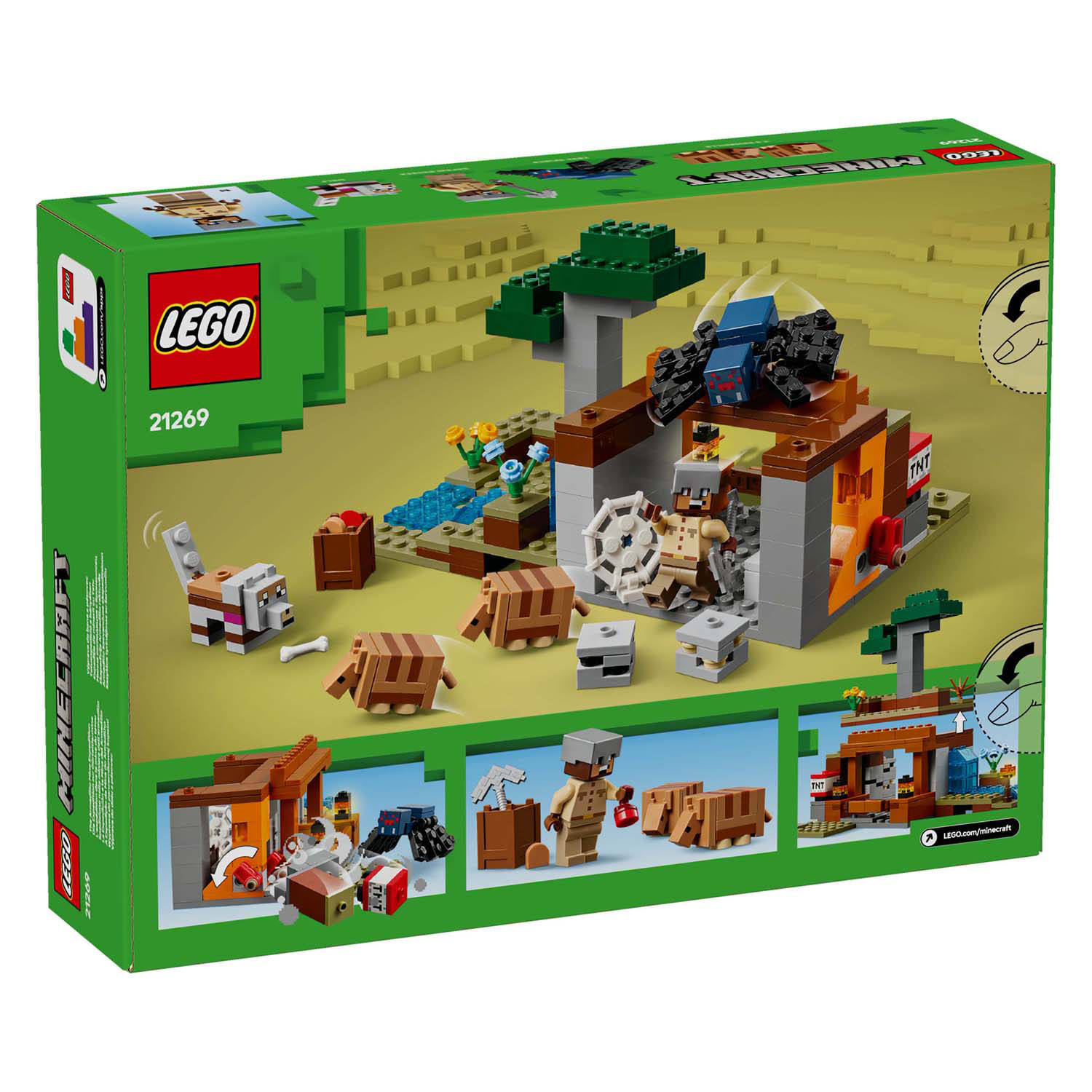 LEGO Minecraft 21269 Les tatous à la mine