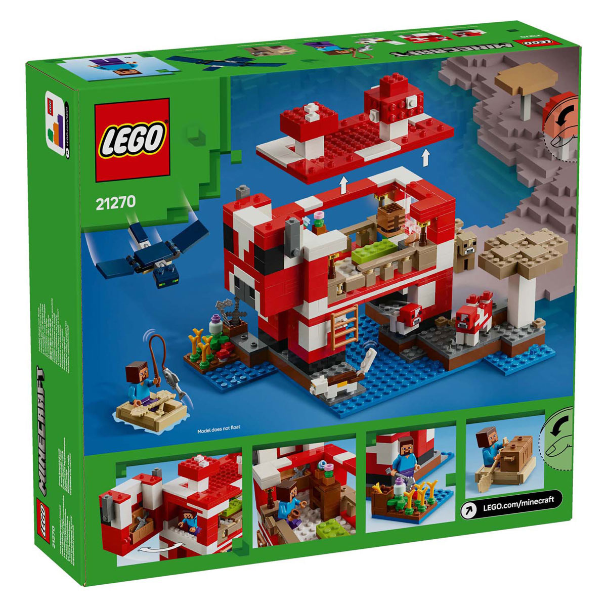 LEGO Minecraft 21270 La maison des Champignons-Moos