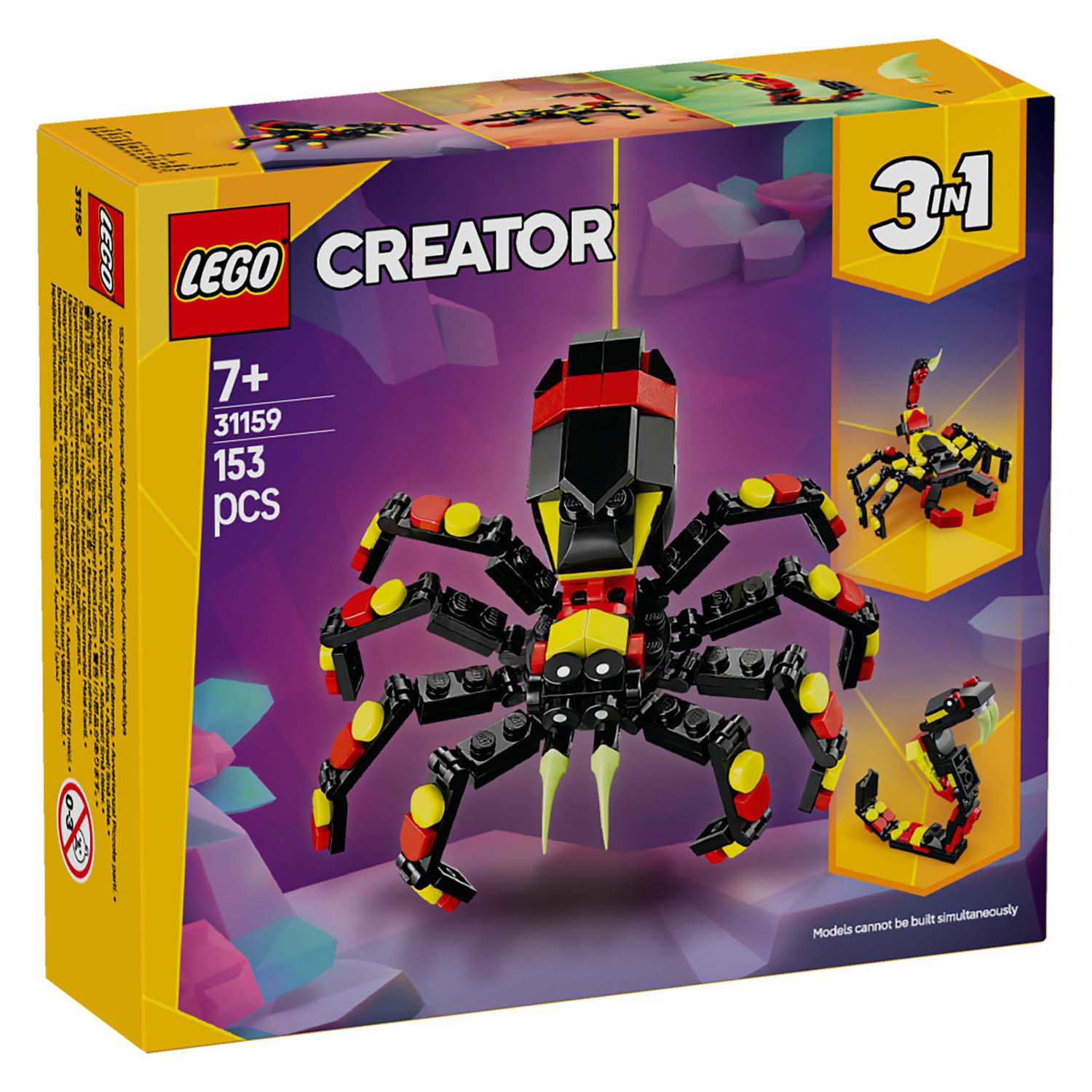 LEGO Creator 31159 Wilde Dieren: Spannende Spin