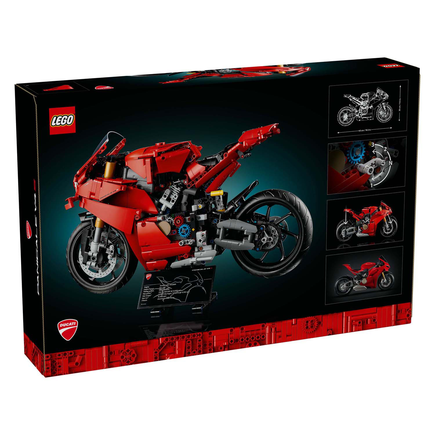 LEGO Technic 42202 Ducati Panigale V4 S Motor