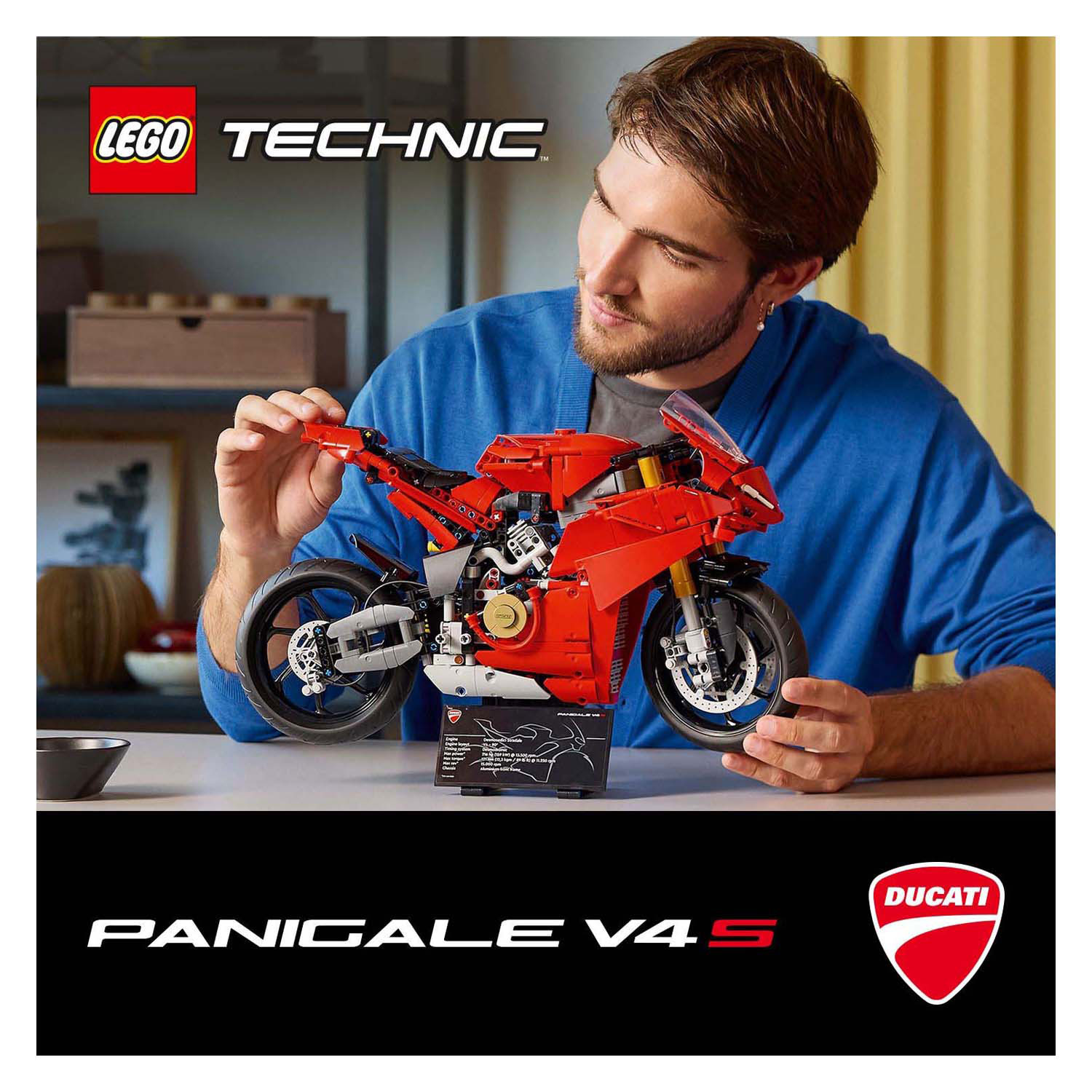 LEGO Technic 42202 Ducati Panigale V4 S Motor