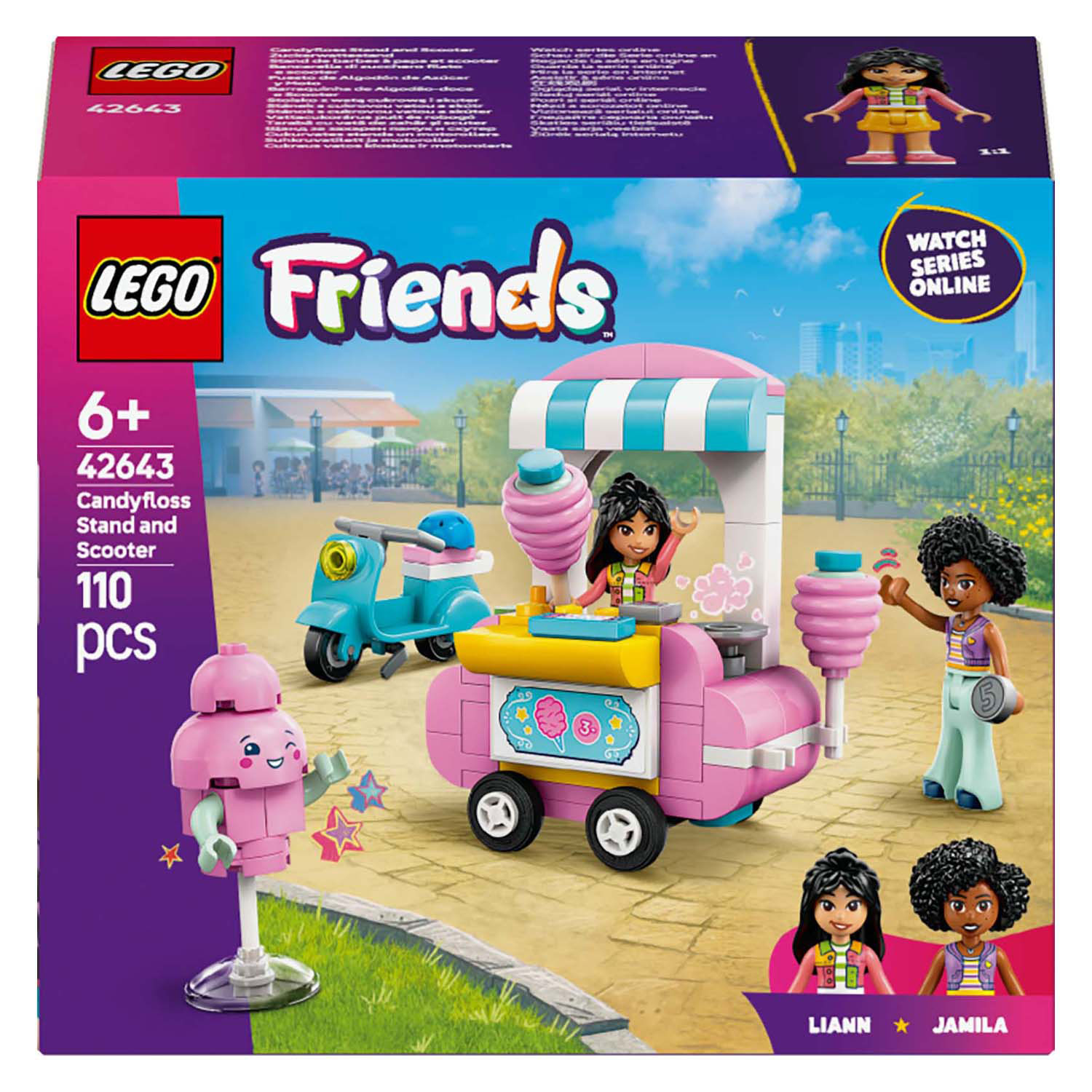 LEGO Friends 42643 Suikerspinkraam en Scooter