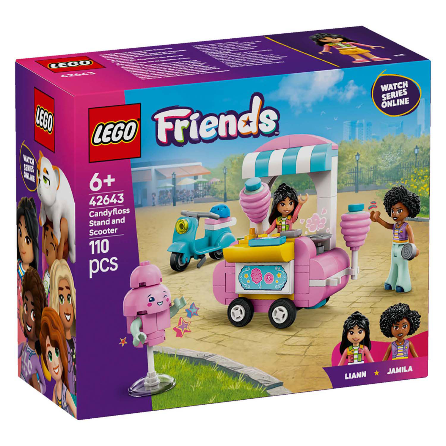 LEGO Friends 42643 Suikerspinkraam en Scooter