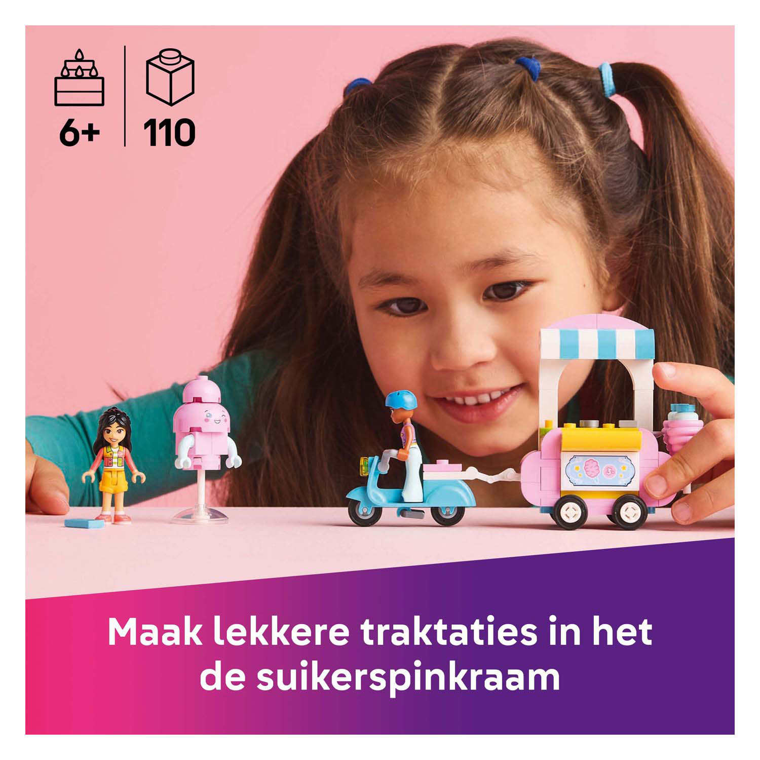 LEGO Friends 42643 Suikerspinkraam en Scooter