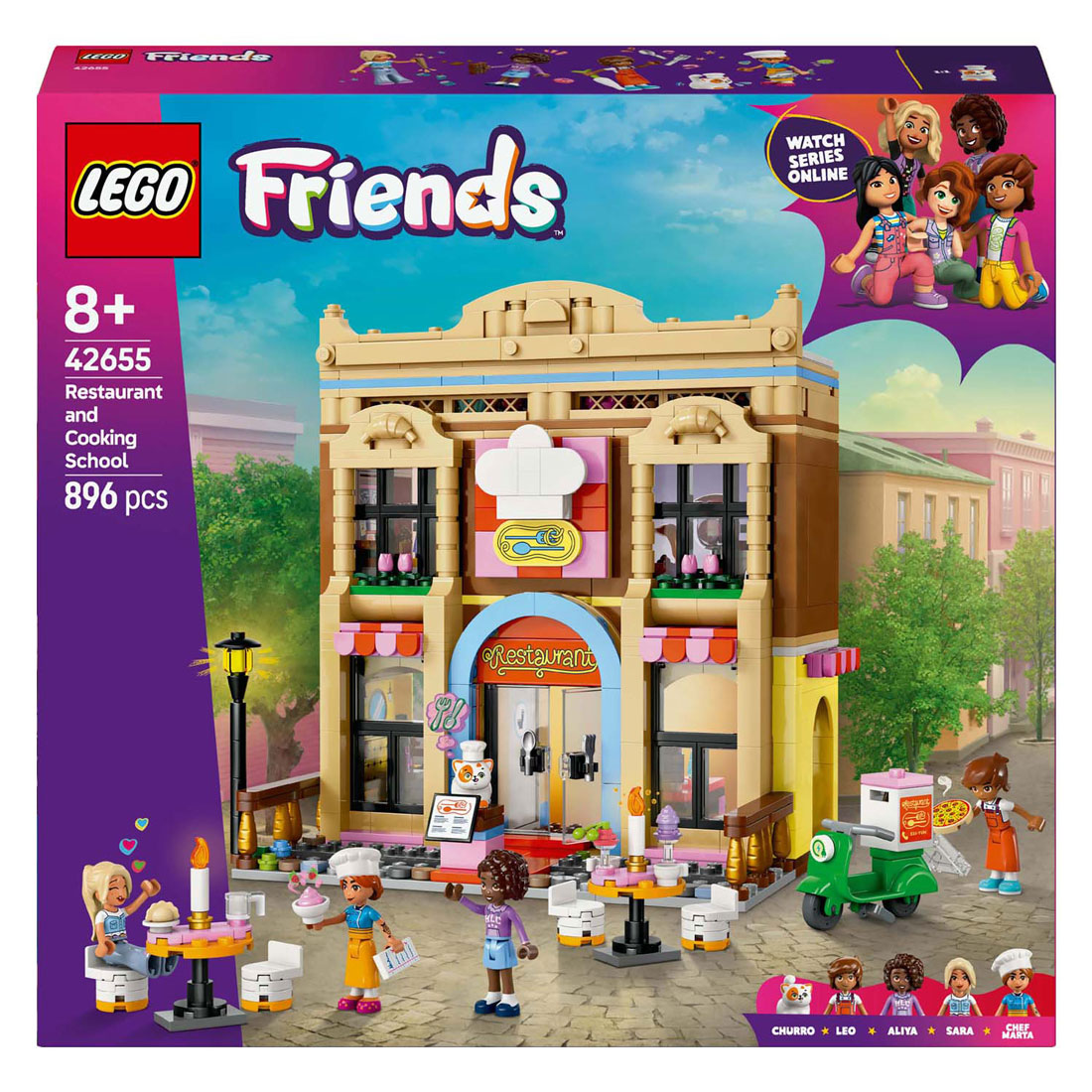 LEGO Friends 42655 Restaurant en Kookschool