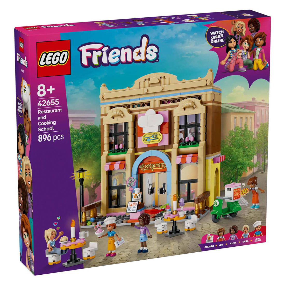 LEGO Friends 42655 Restaurant en Kookschool