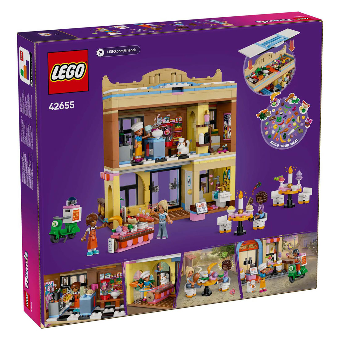 LEGO Friends 42655 Restaurant en Kookschool