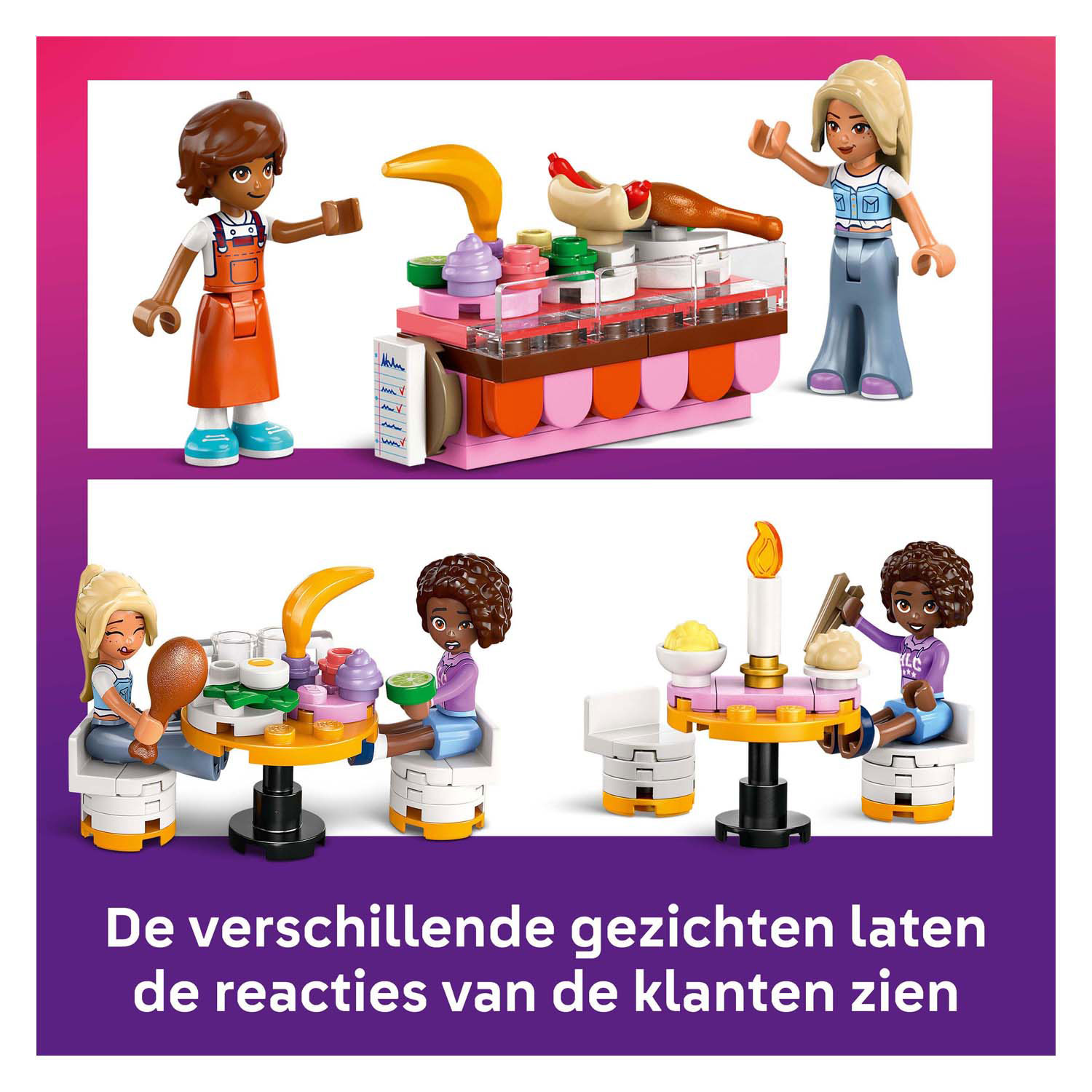 LEGO Friends 42655 Restaurant en Kookschool