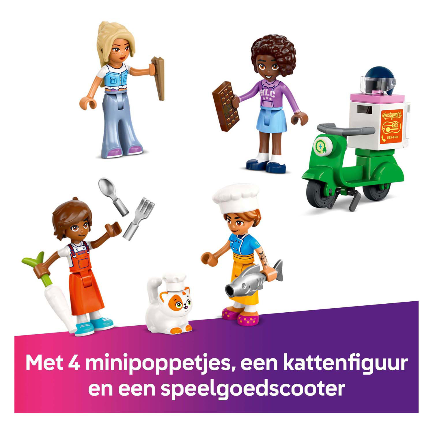 LEGO Friends 42655 Restaurant en Kookschool