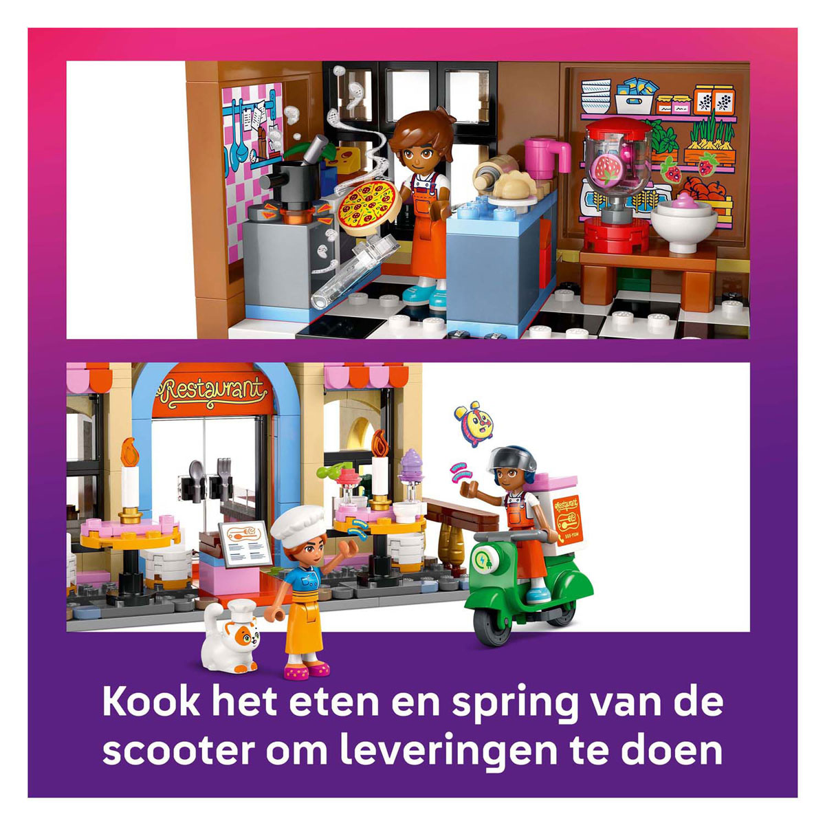 LEGO Friends 42655 Restaurant en Kookschool