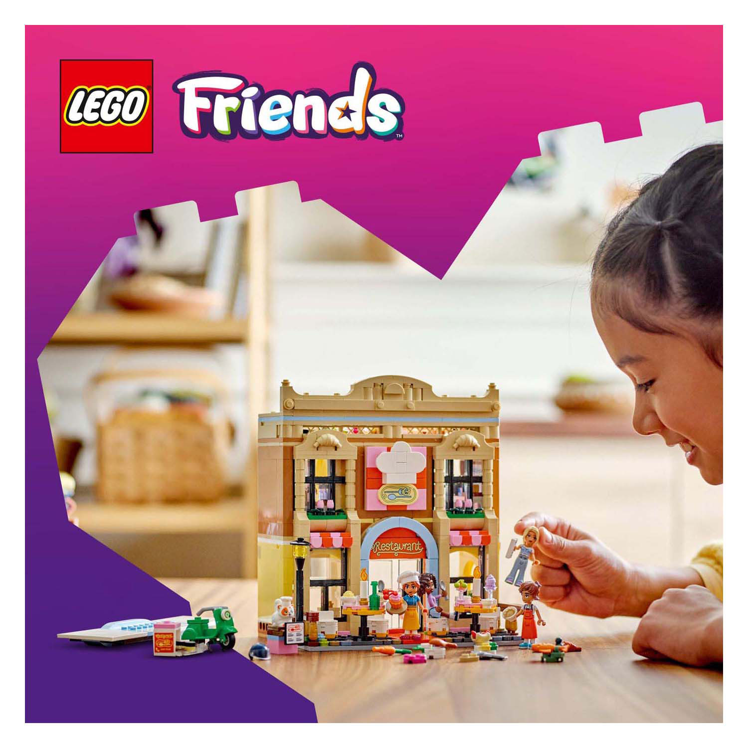 LEGO Friends 42655 Restaurant en Kookschool