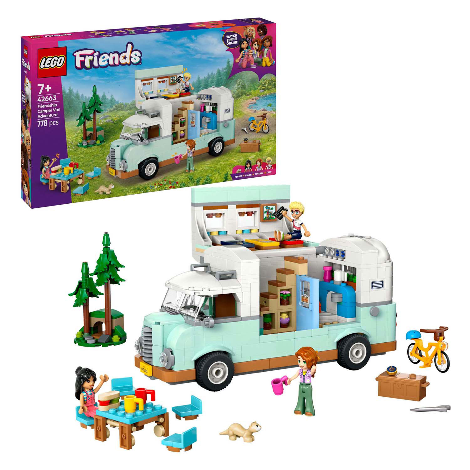 LEGO Friends 42663 Camperavontuur met Vrienden