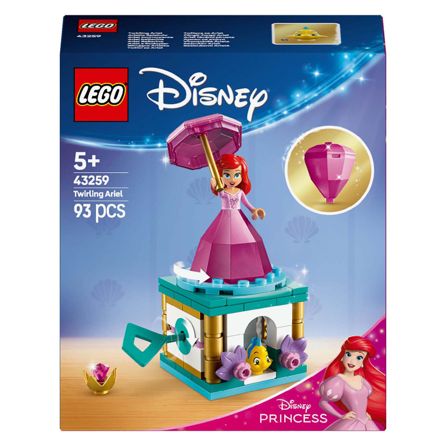 LEGO Disney Prinses 43259 Draaiende Ariel