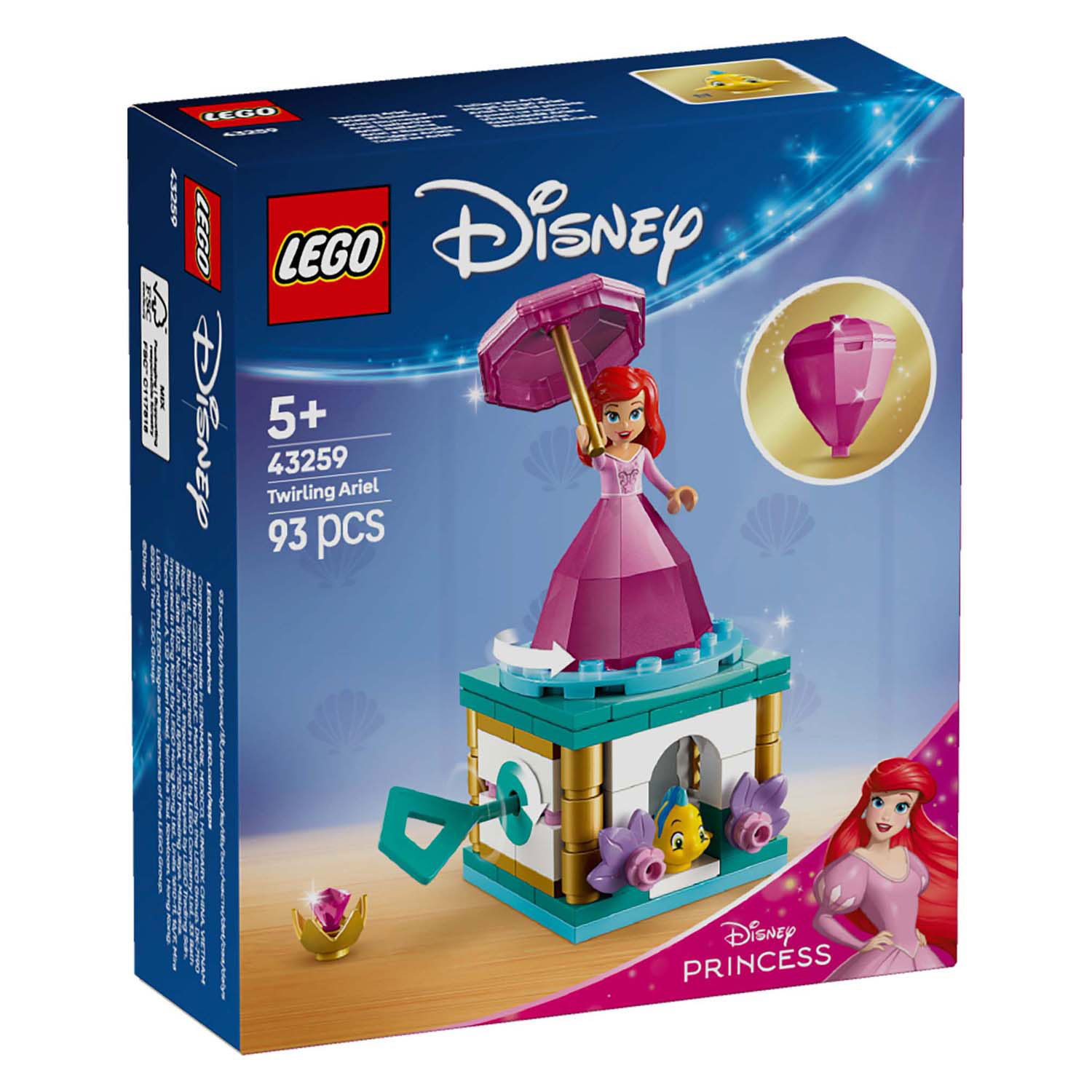 LEGO Disney Prinses 43259 Draaiende Ariel