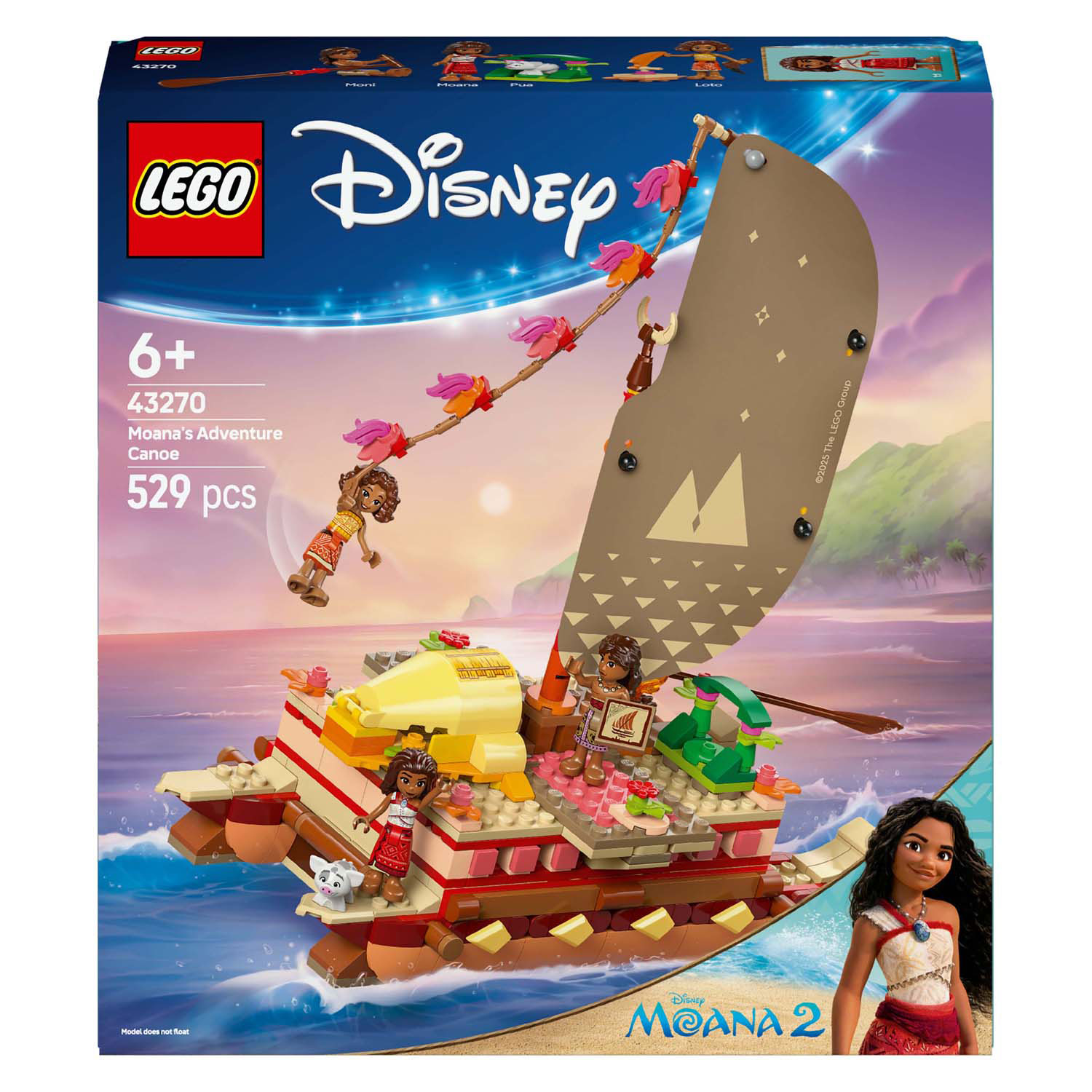 LEGO Disney Prinses 43270 Vaiana's Avonturenkano