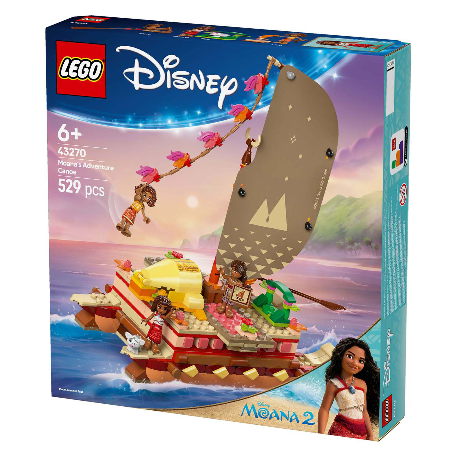 LEGO Disney Prinses 43270 Vaiana's Avonturenkano