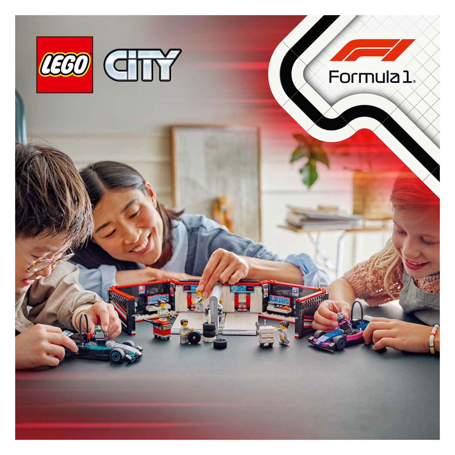 LEGO City 60444 Garage F1 avec Mercedes-AMG et voitures Alpine