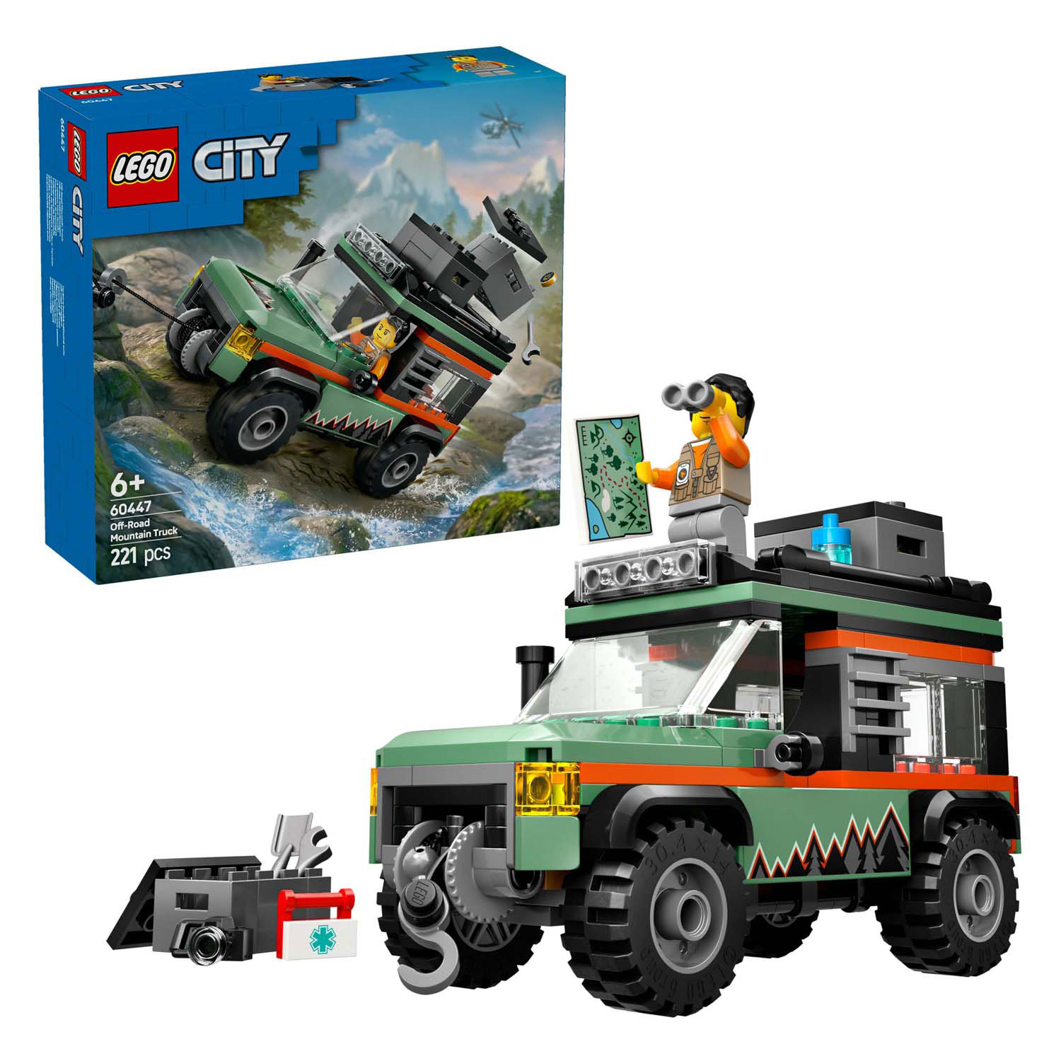 LEGO City 60447 Véhicule tout-terrain 4X4 pour la montagne