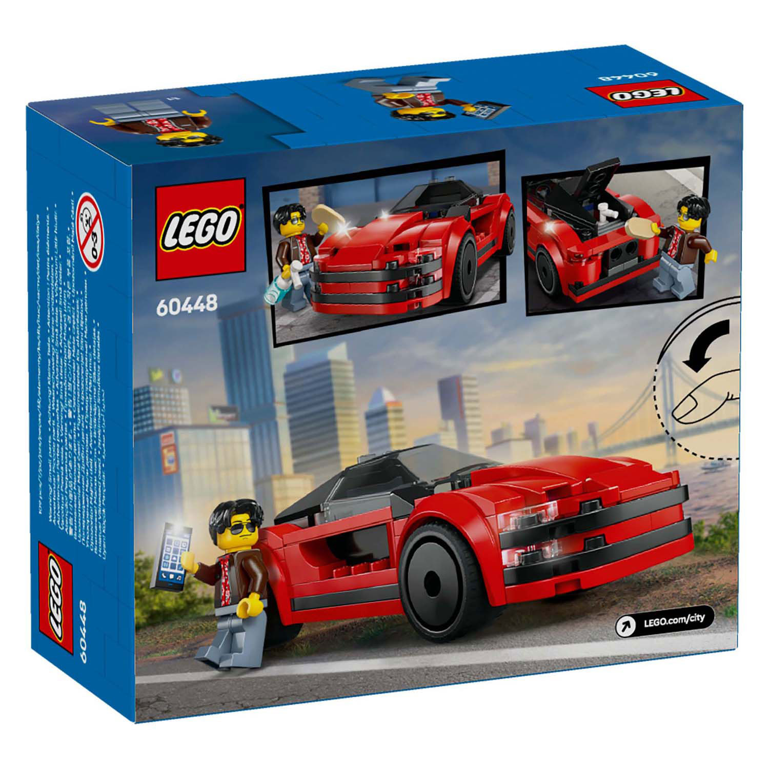 LEGO City 60448 Rode Sportwagen