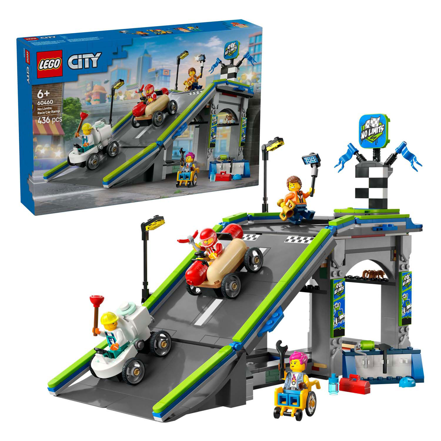 LEGO City 60460 Rampe rapide pour voitures de course