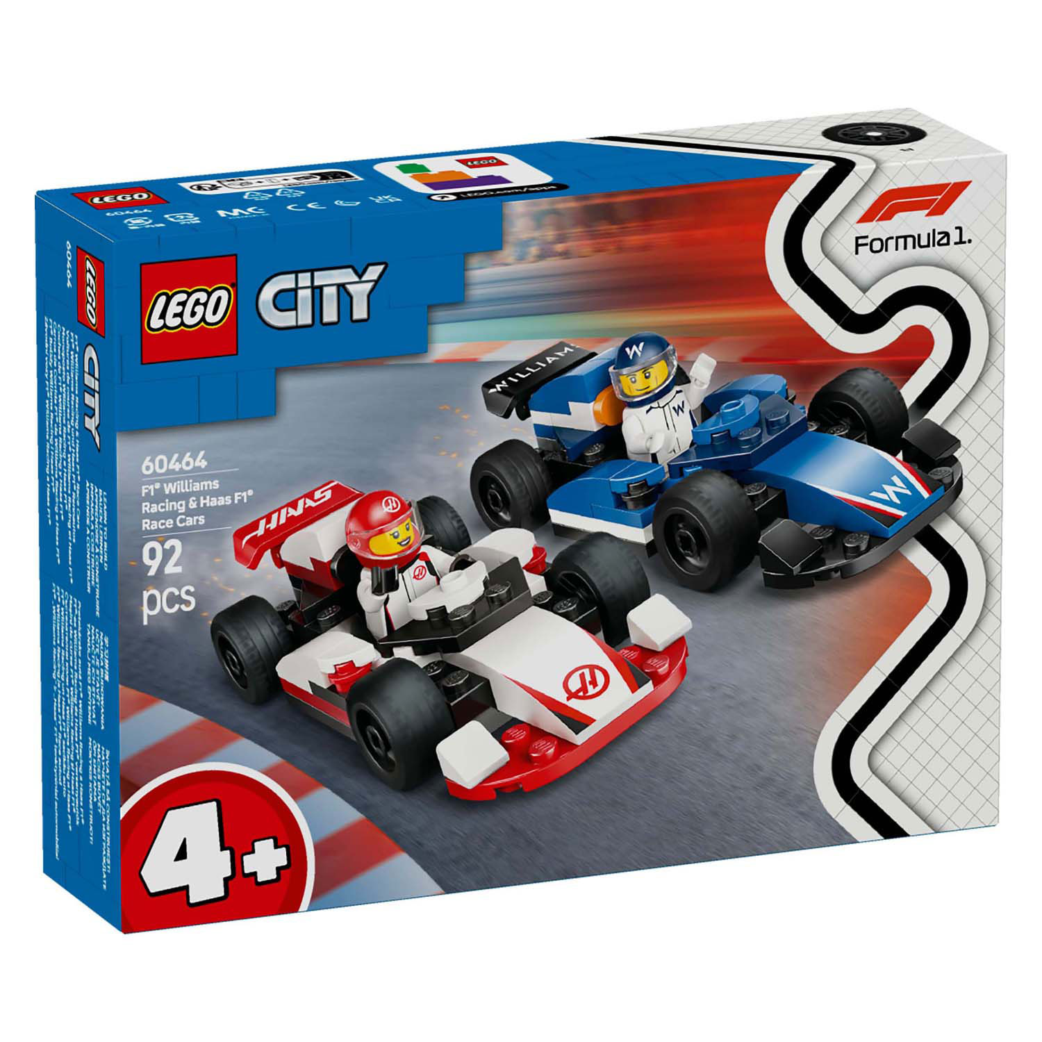 LEGO City 60464 F1 Williams Racing und Haas F1 Rennwagen