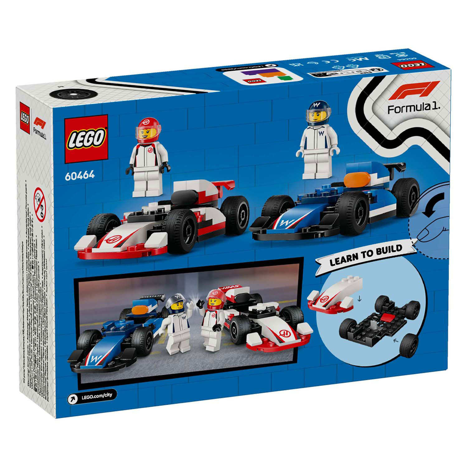 LEGO City 60464 F1 Williams Racing und Haas F1 Rennwagen