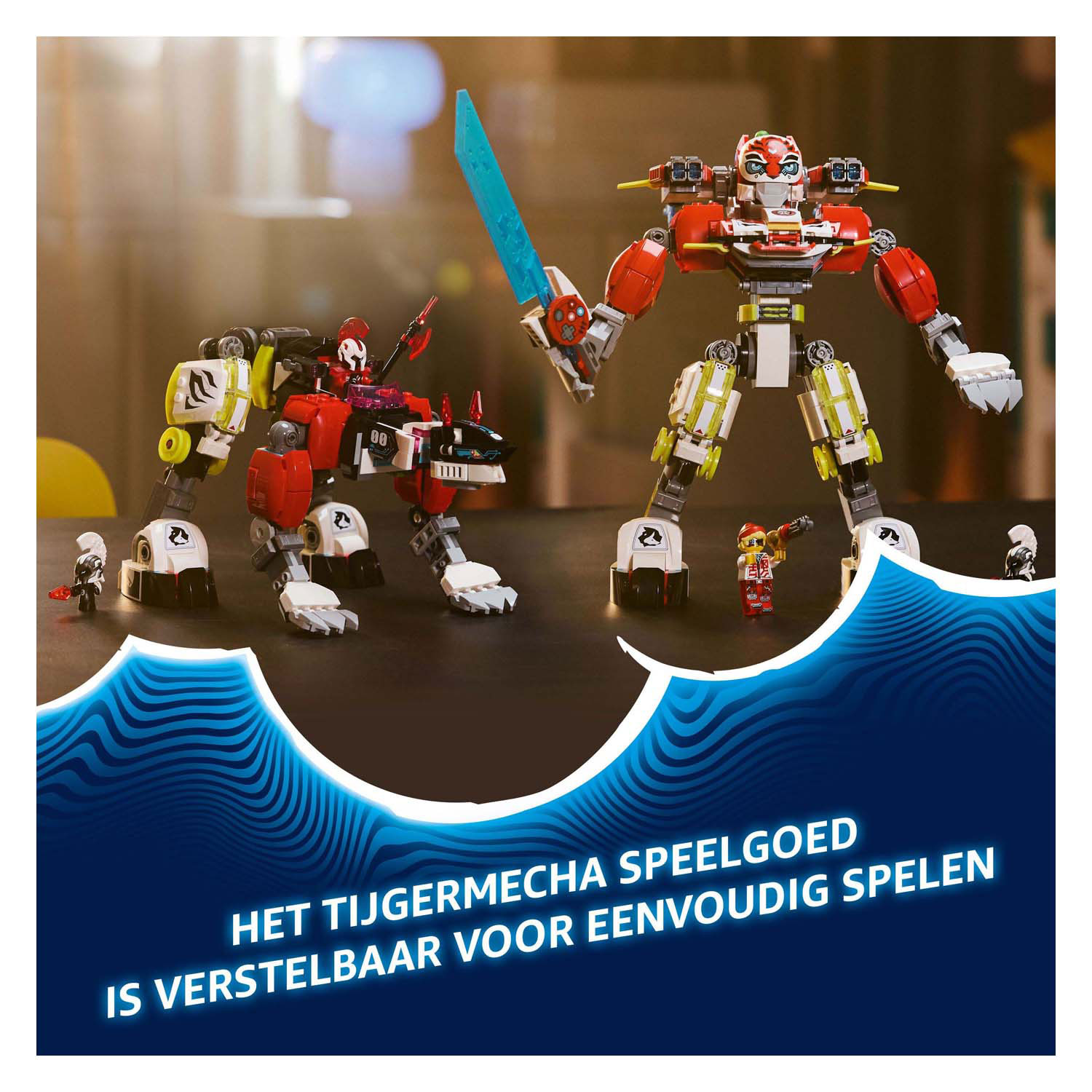 LEGO DREAMZzz 71497 Coopers Tijgermecha en Zero's Hot Rod Auto