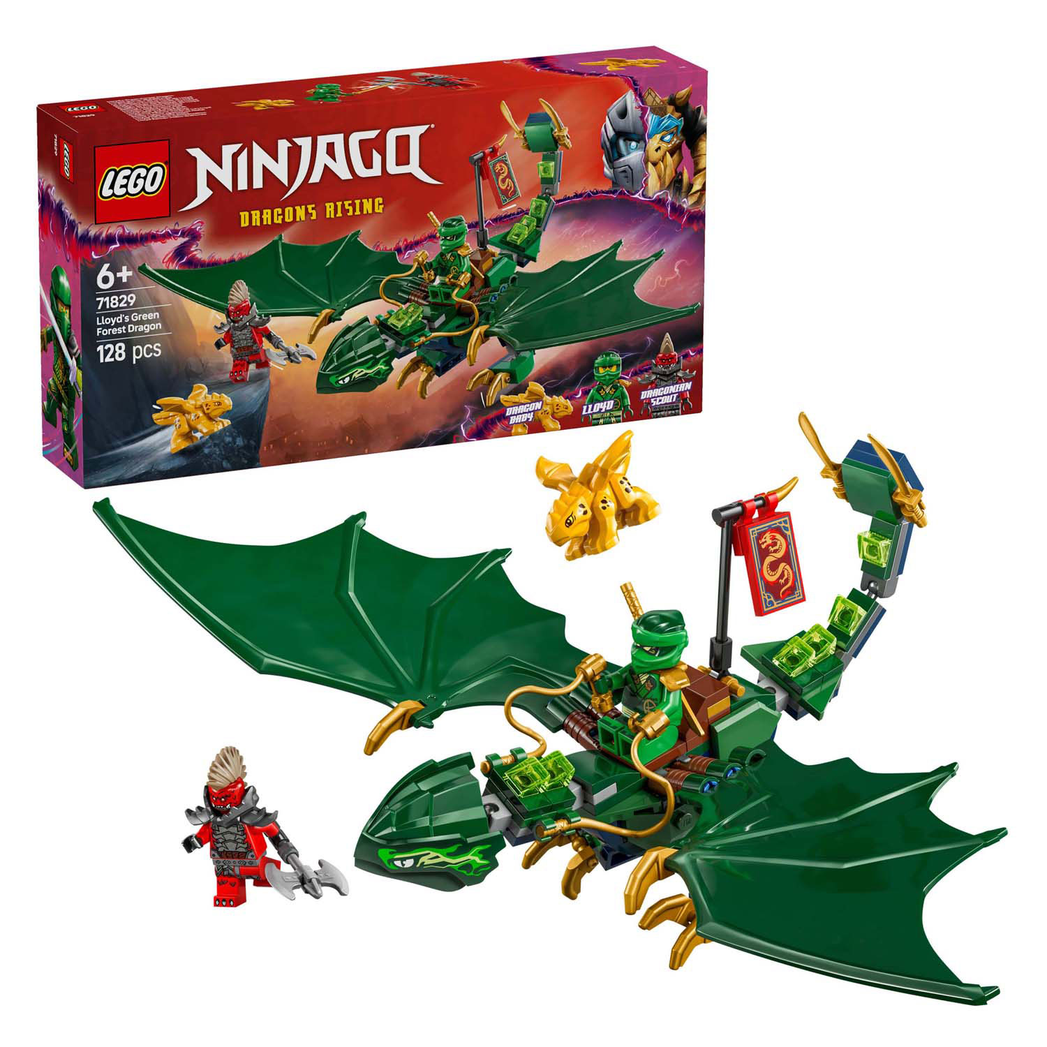 LEGO Ninjago 71829 Lloyds grüner Walddrache