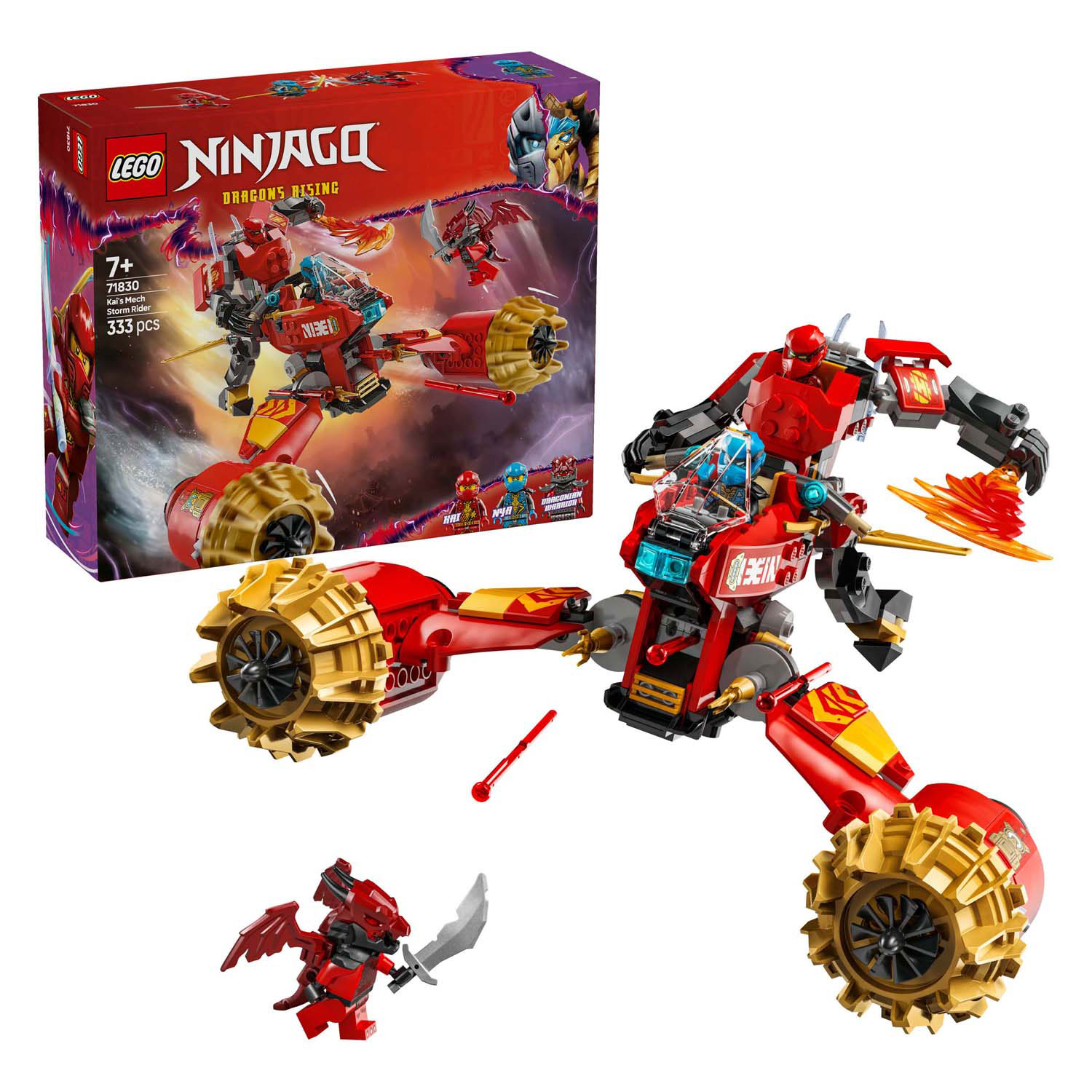 LEGO Ninjago 71830 Le véhicule Mechastorm de Kai