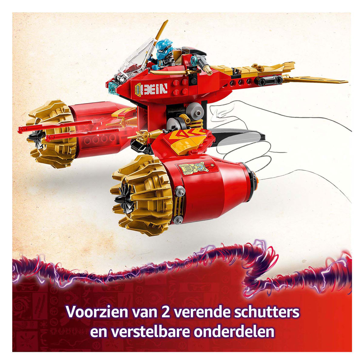 LEGO Ninjago 71830 Le véhicule Mechastorm de Kai