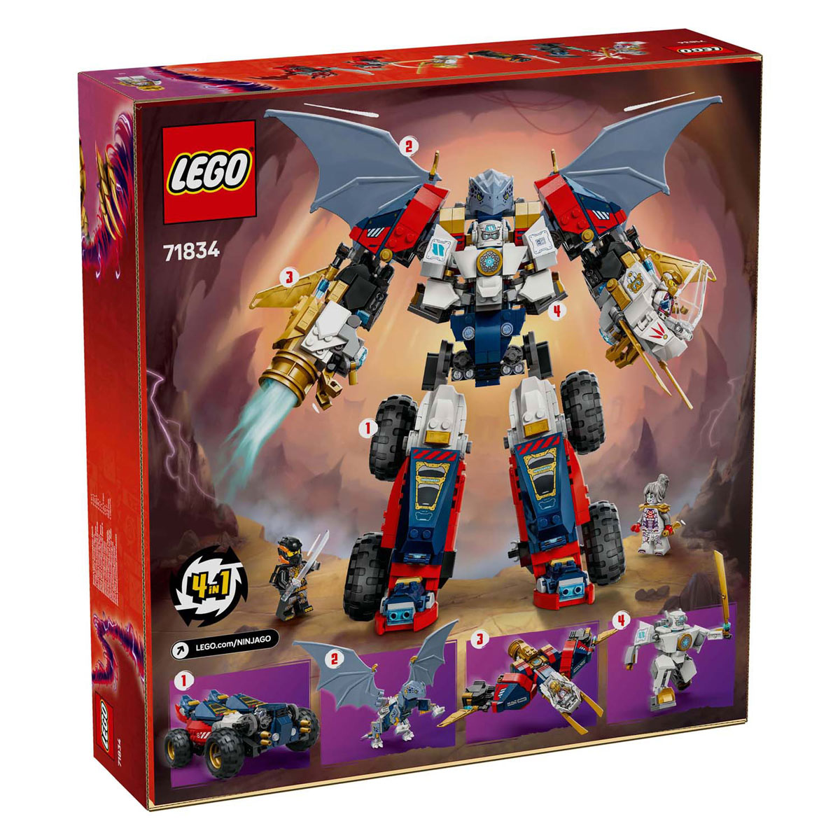 LEGO Ninjago 71834 Zanes Ultra-Combo-Mech