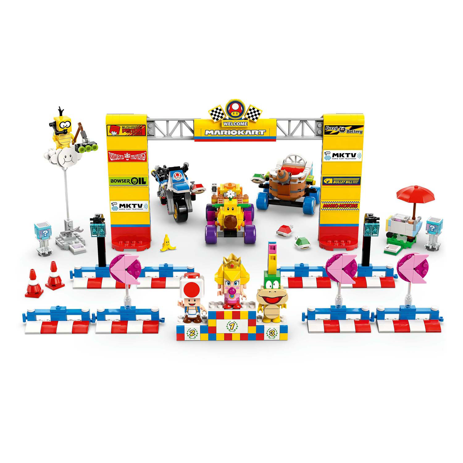 LEGO Super Mario 72036 Mario Kart Baby Peach en Grand Prix Set