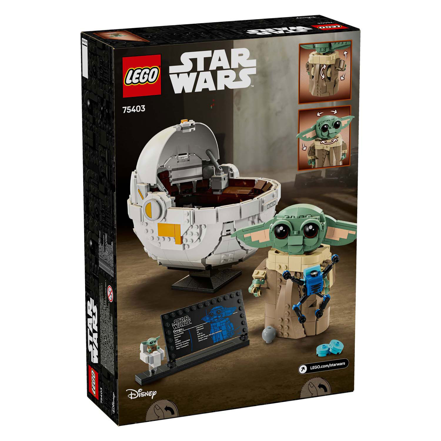 LEGO Star Wars 75403 Grogu met Zweefkinderwagen