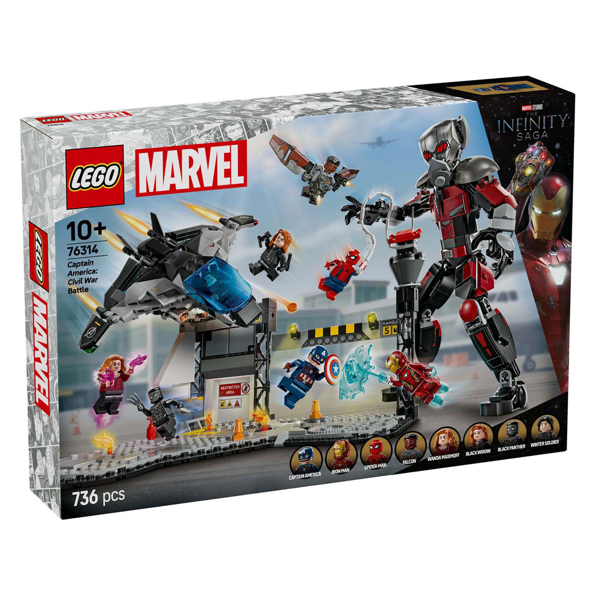 LEGO Super Heroes 76314 Captain America: Bürgerkriegs-Actionszene