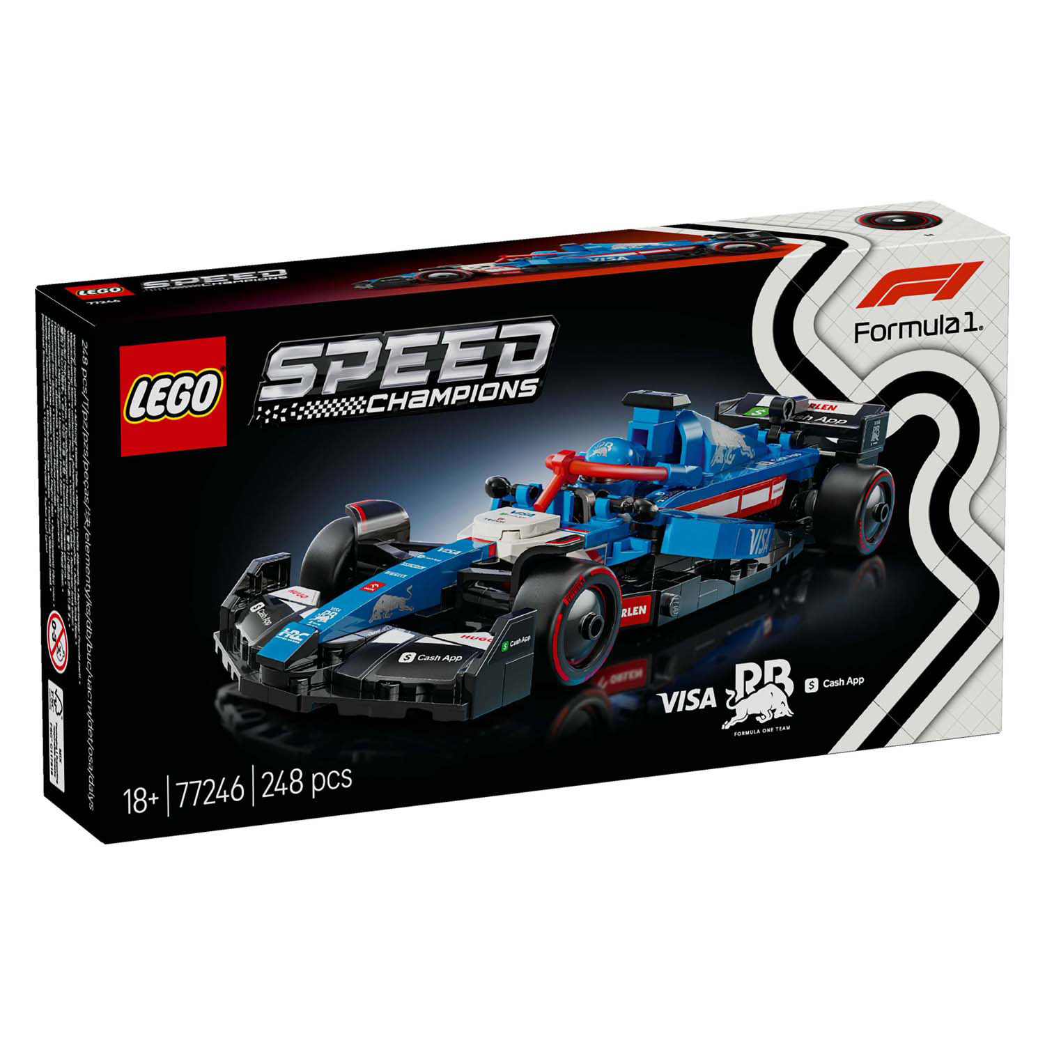 LEGO Speed ​​Champions 77246 Visa Cash App RB VCARB 01 F1 Rennwagen