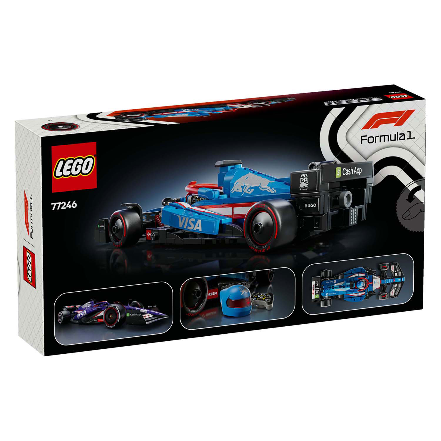 LEGO Speed ​​Champions 77246 Visa Cash App RB VCARB 01 F1 Rennwagen