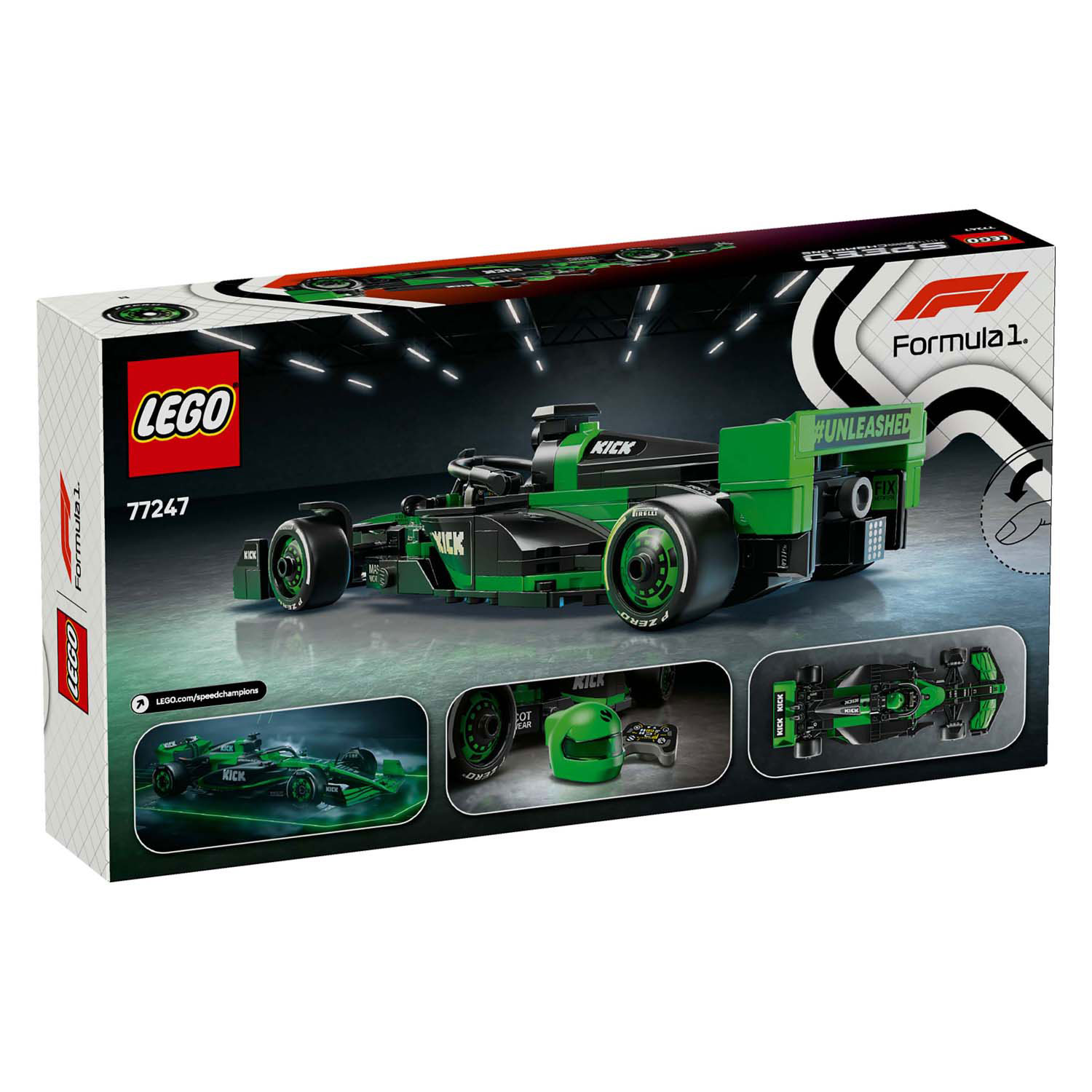 LEGO Speed ​​Champions 77247 KICK Sauber F1 Team C44 Rennwagen