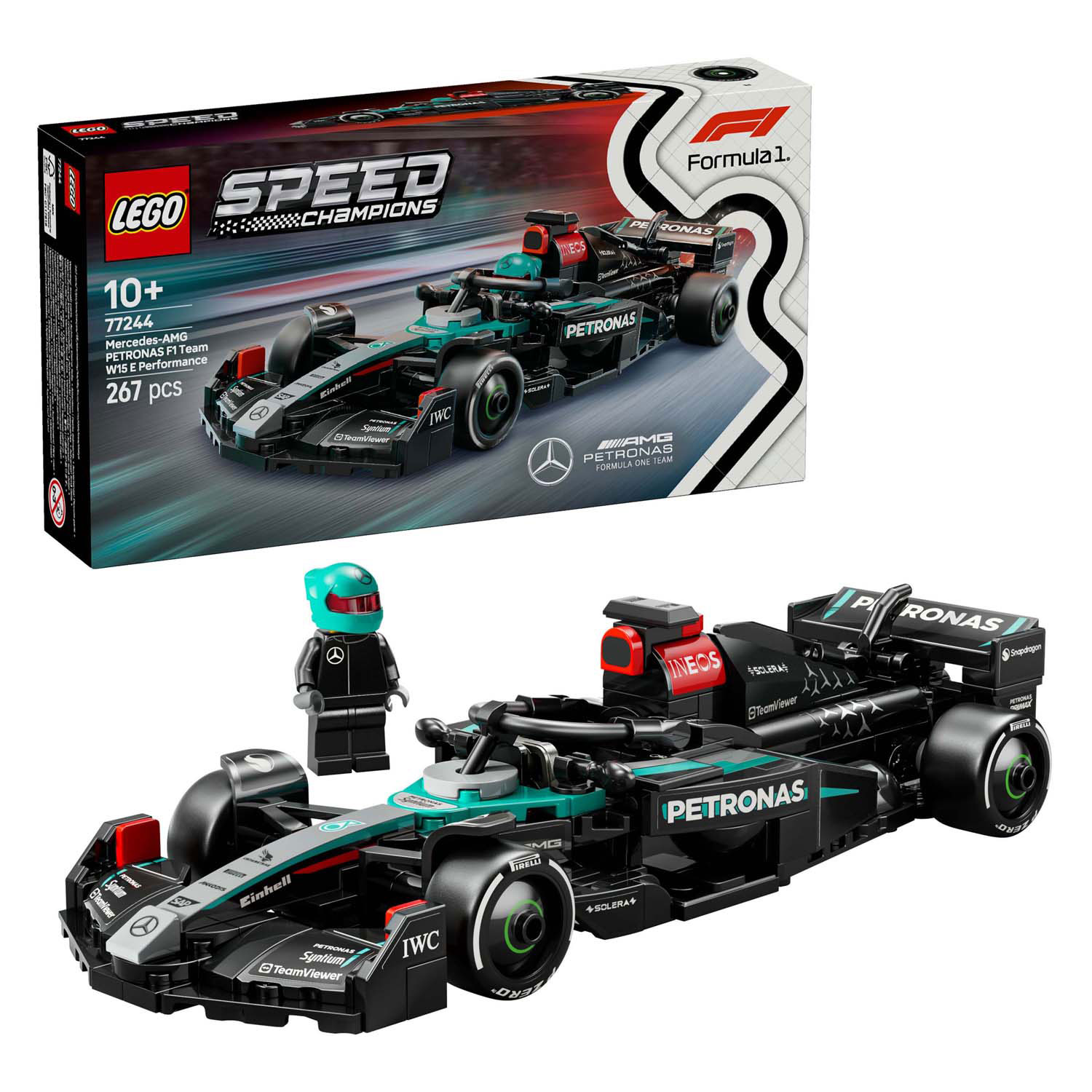 LEGO Speed ​​Champions 77244 Mercedes-AMG F1 W15 Rennwagen