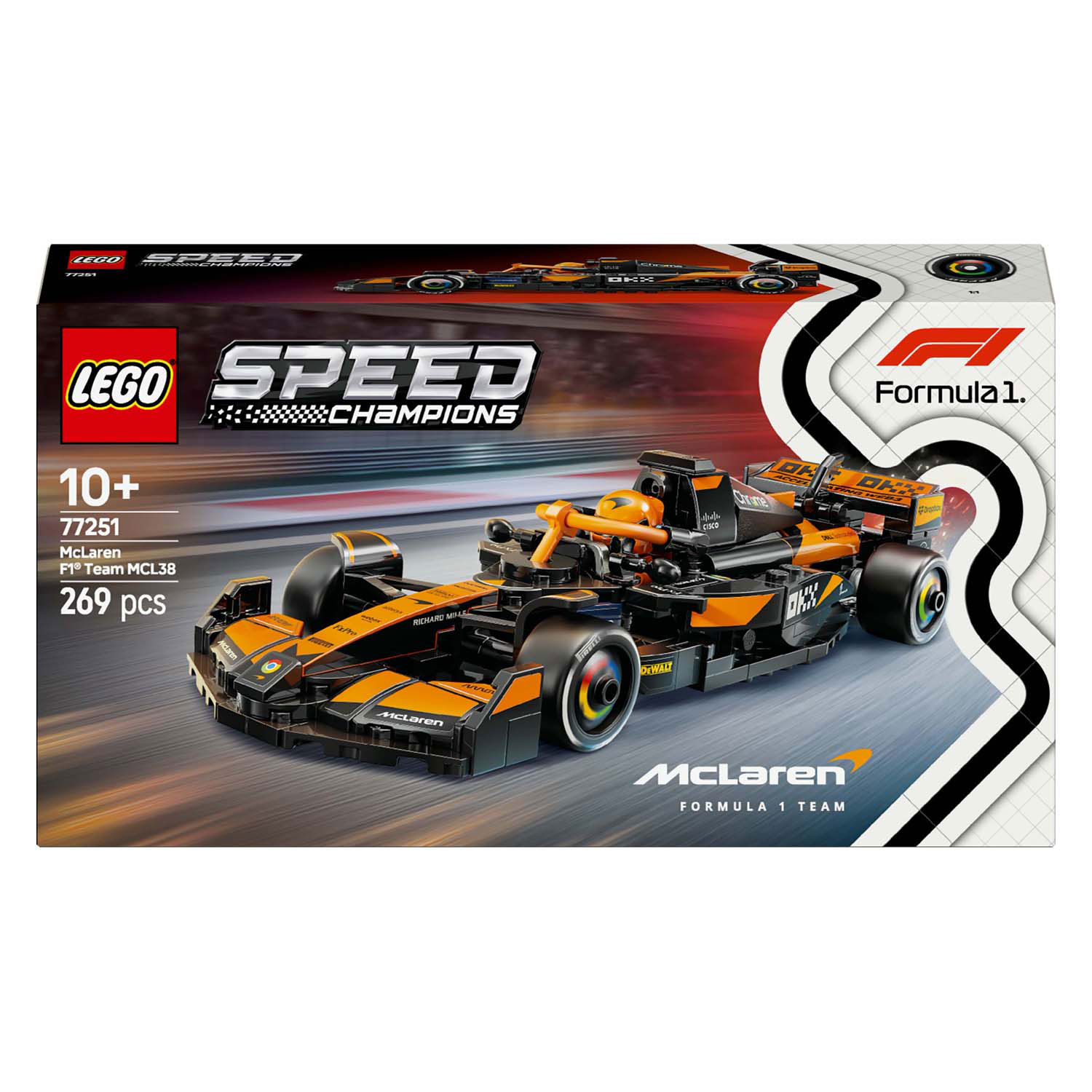 LEGO Speed ​​Champions 77251 McLaren F1 Team MCL38 Rennwagen